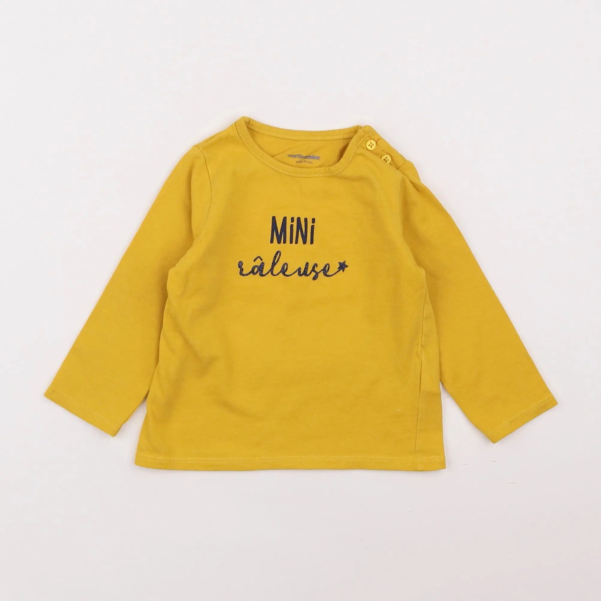 Vertbaudet - tee-shirt jaune - 9 mois