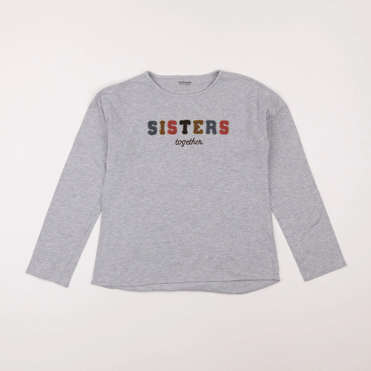 Vertbaudet - tee-shirt gris - 10 ans
