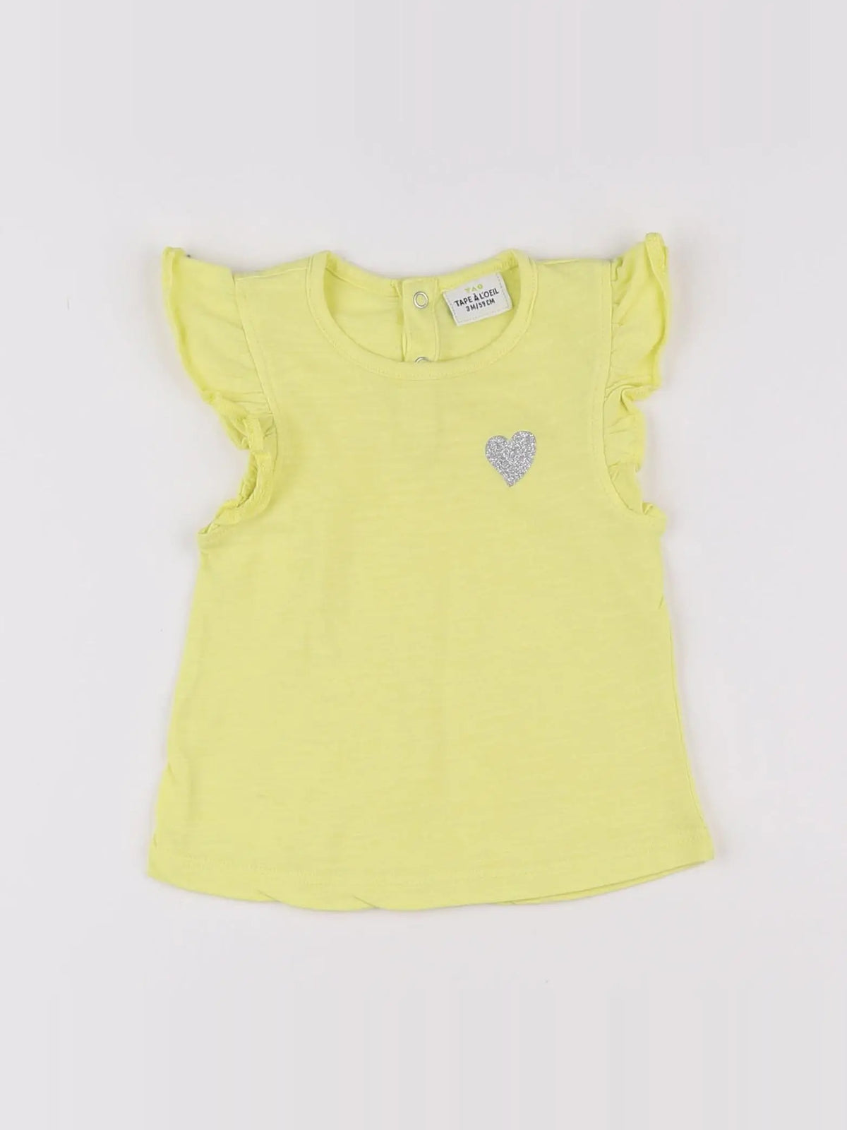 Tape à l'oeil - tee-shirt jaune - 3 mois