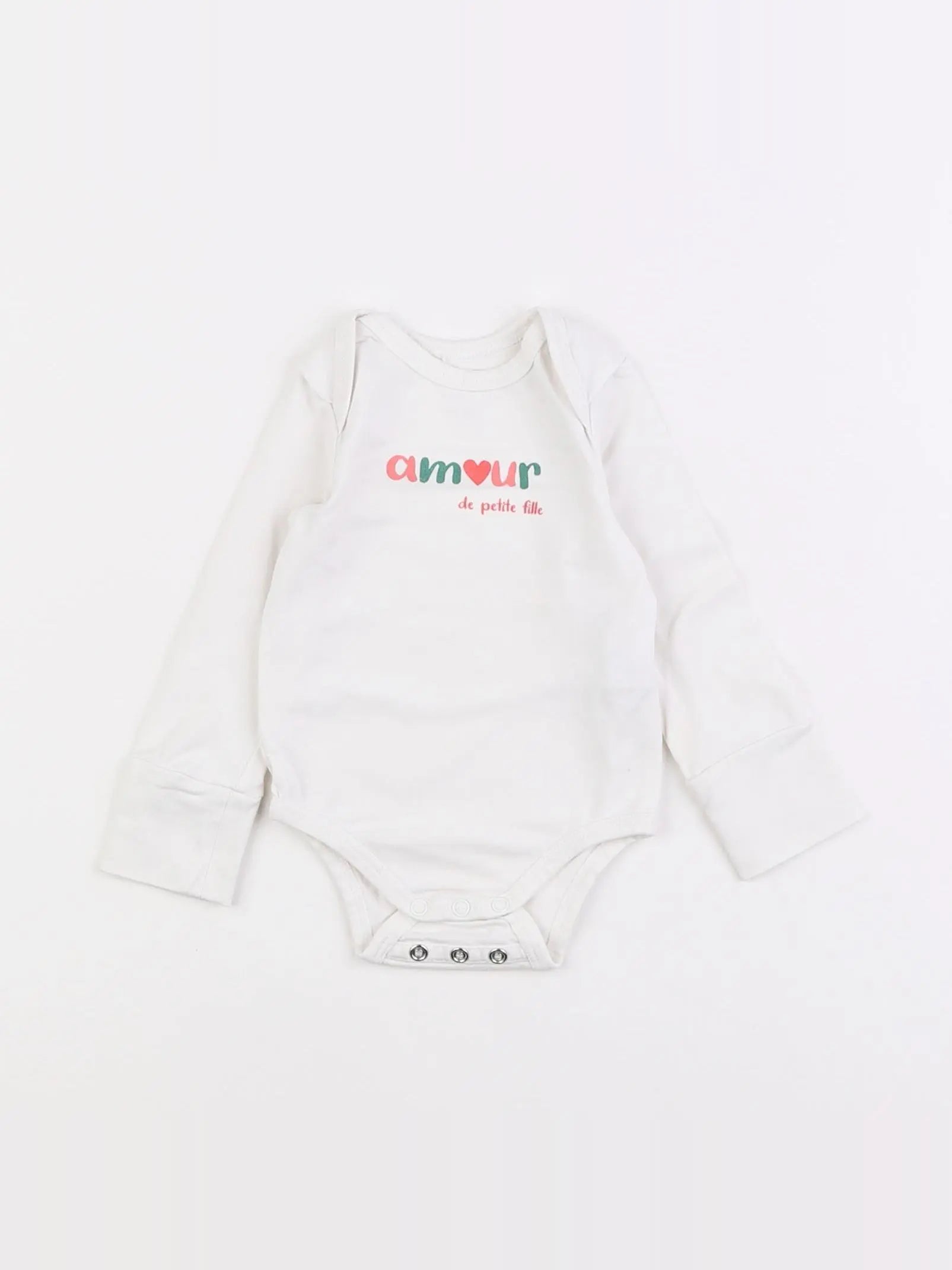 Tape à l'oeil - body blanc - 1 mois