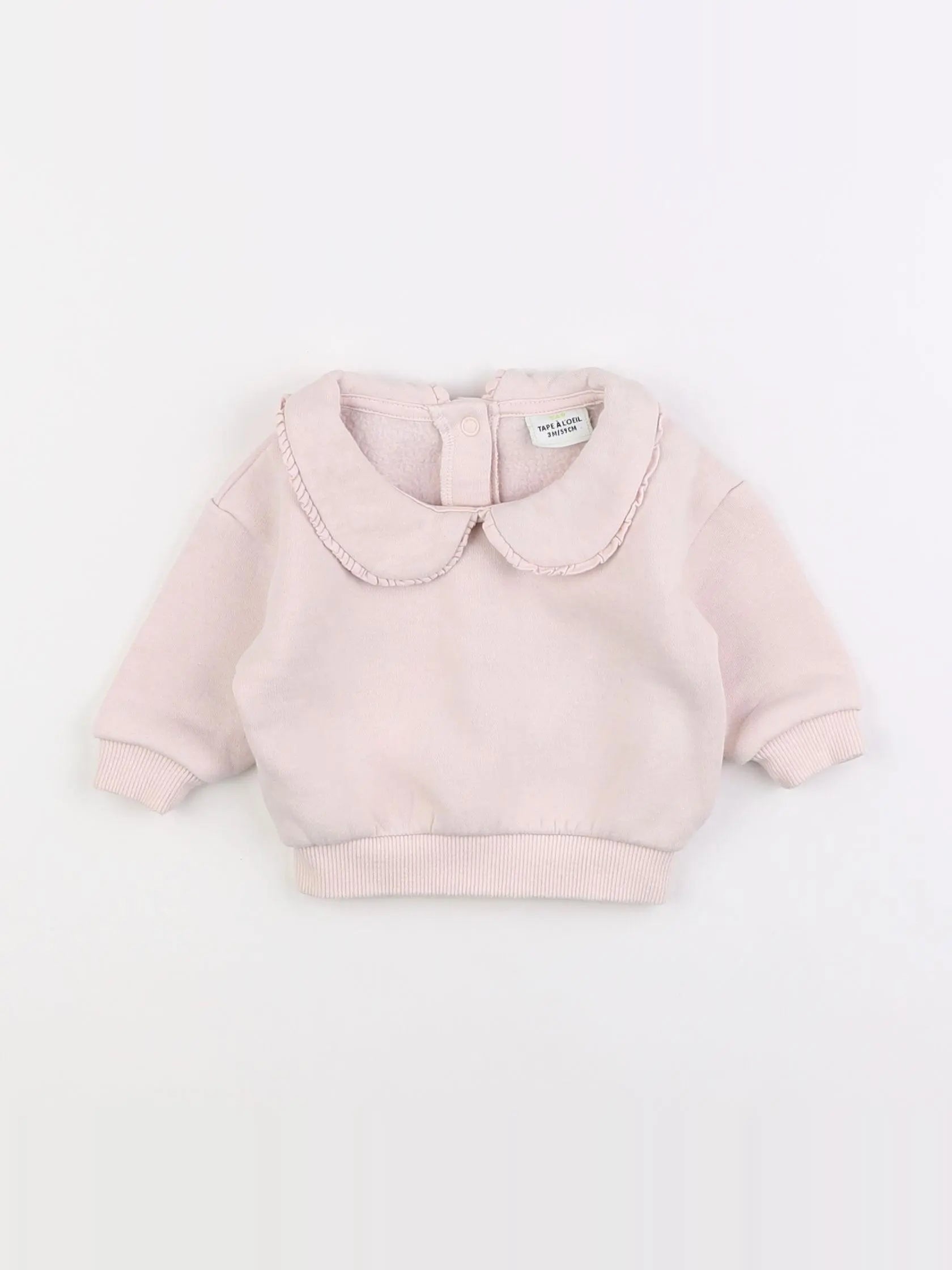 Tape à l'oeil - sweat rose - 3 mois