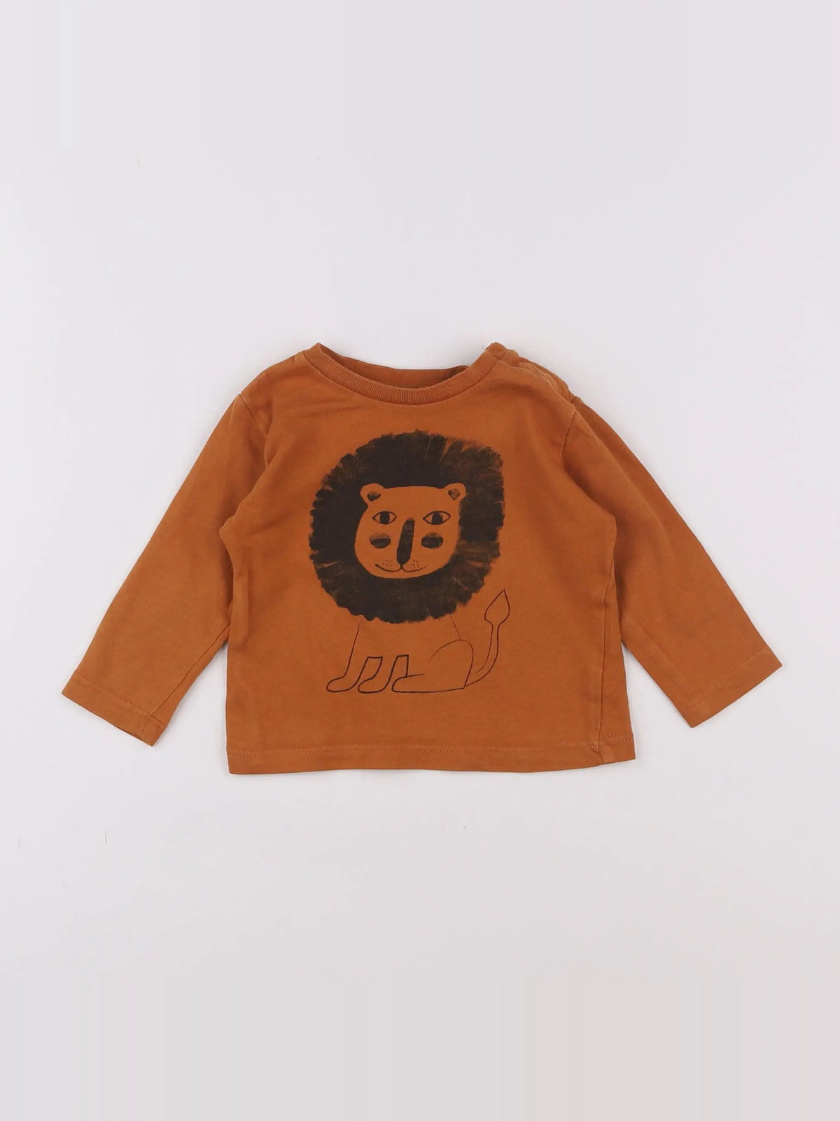 Boutchou - tee-shirt marron - 6 mois