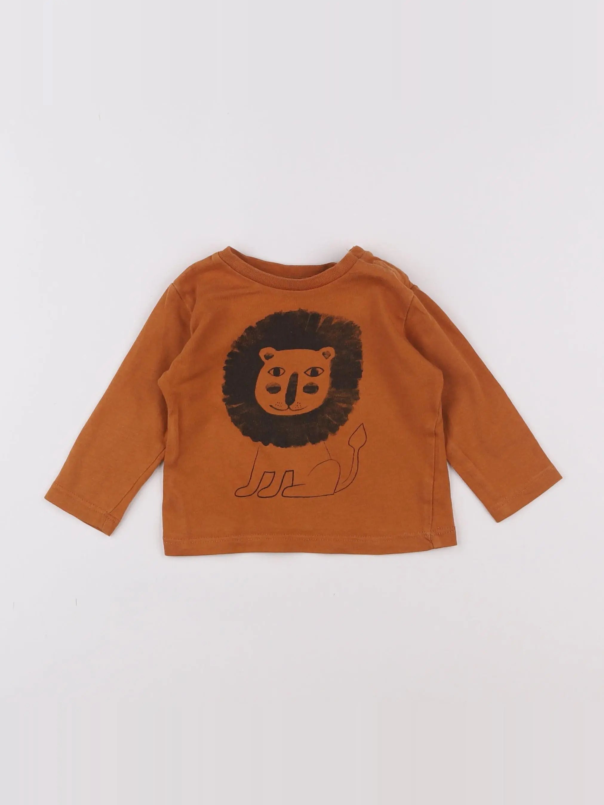 Boutchou - tee-shirt marron - 6 mois