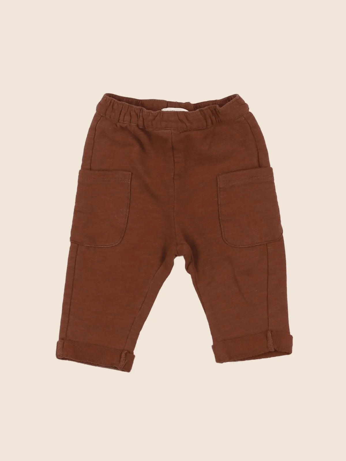 Vertbaudet - pantalon marron - 6 mois