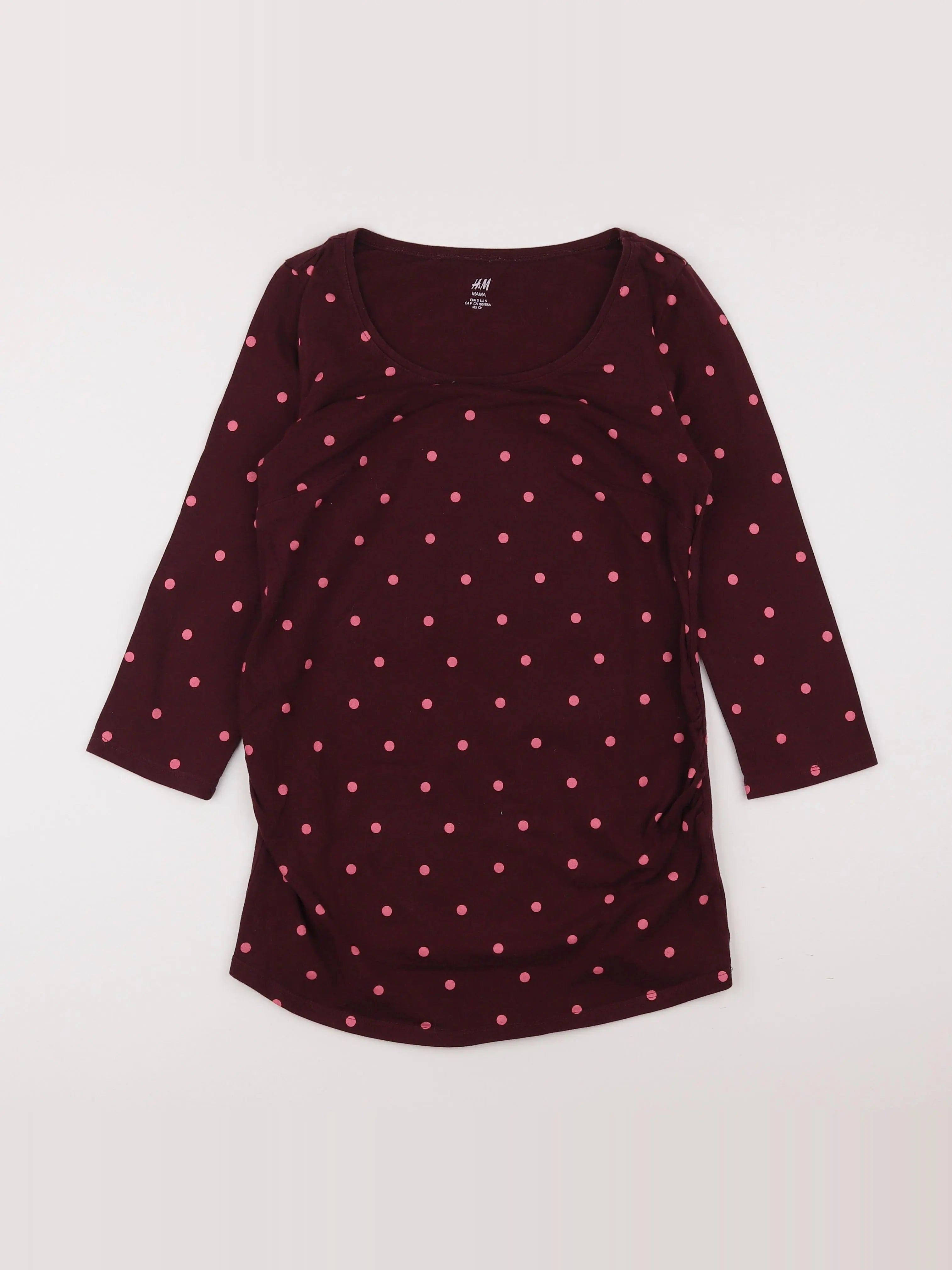 H&M - tee-shirt grossesse rose - S