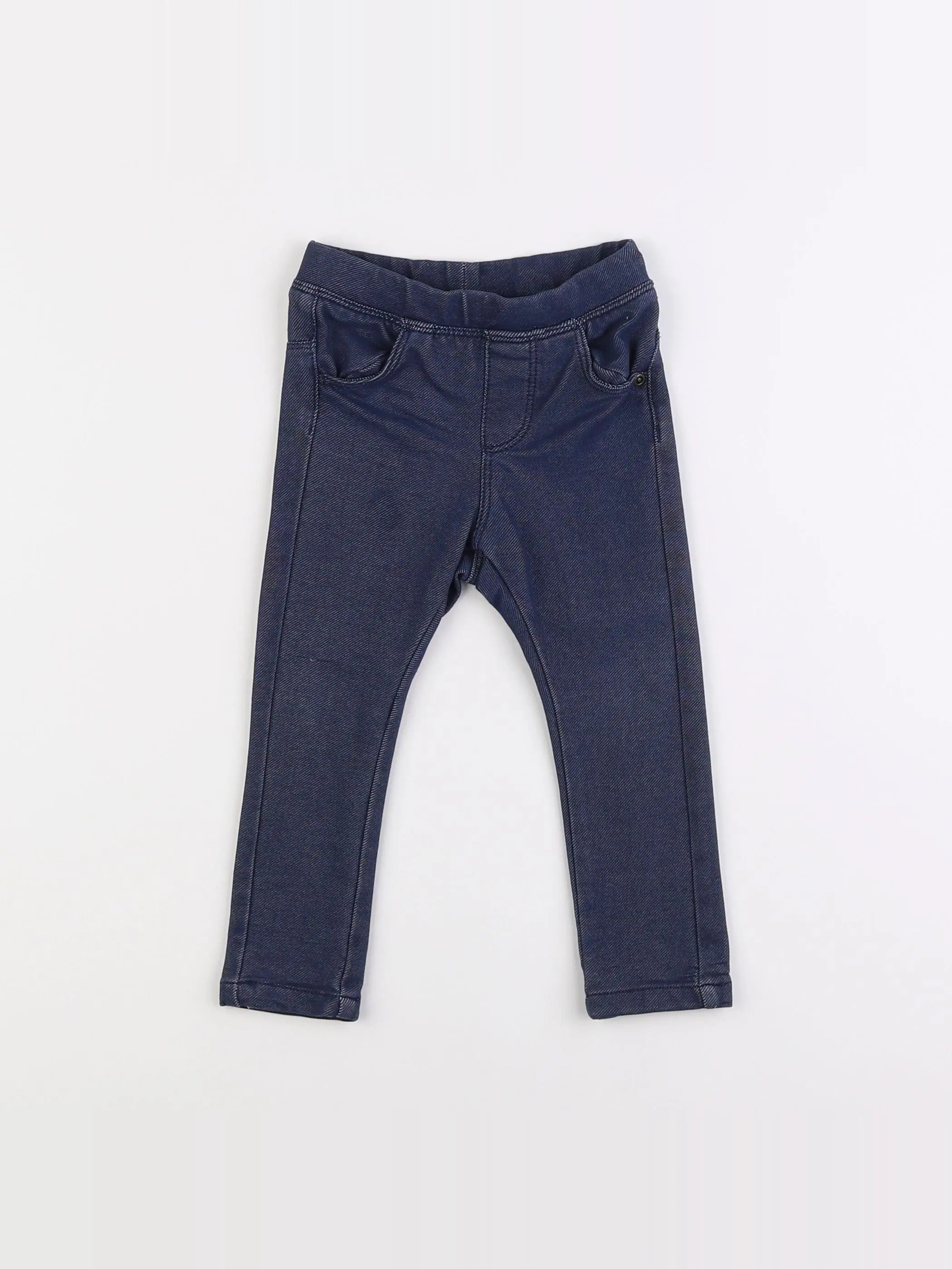Vertbaudet - jegging bleu - 18 mois