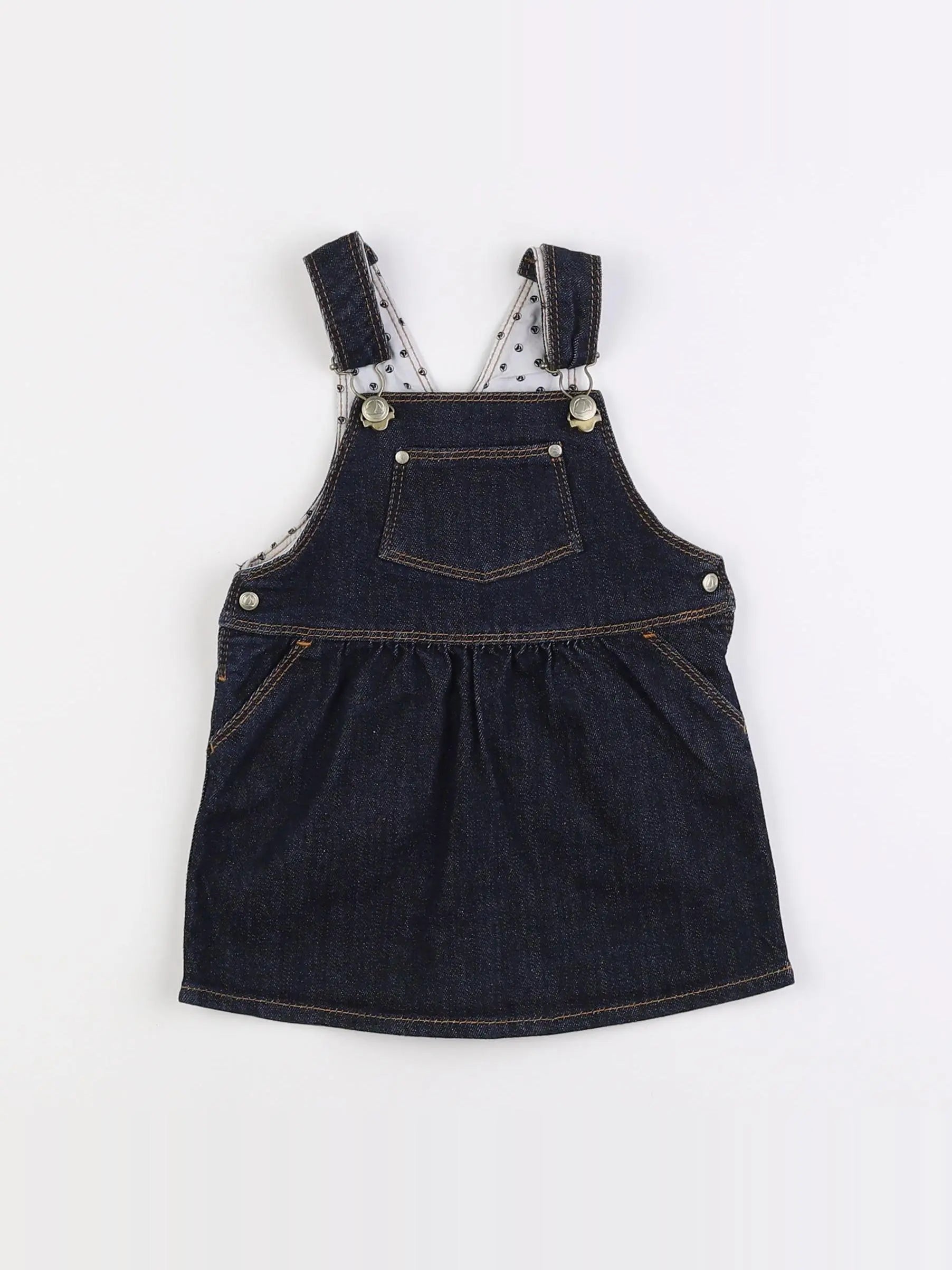 Petit Bateau - robe bleu - 12 mois