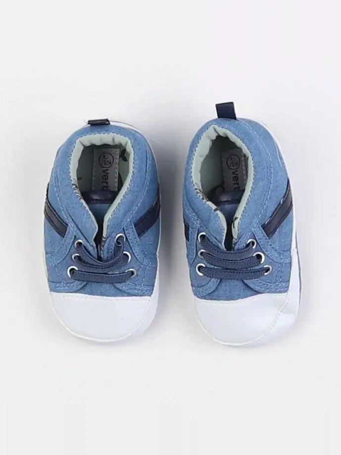 Vertbaudet - chaussons bleu - pointure 9/12 mois