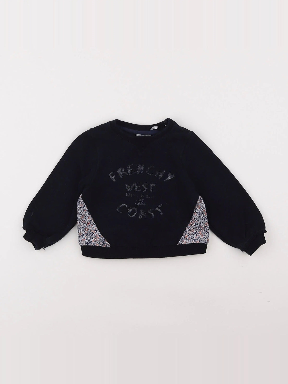 IKKS - sweat bleu - 18 mois