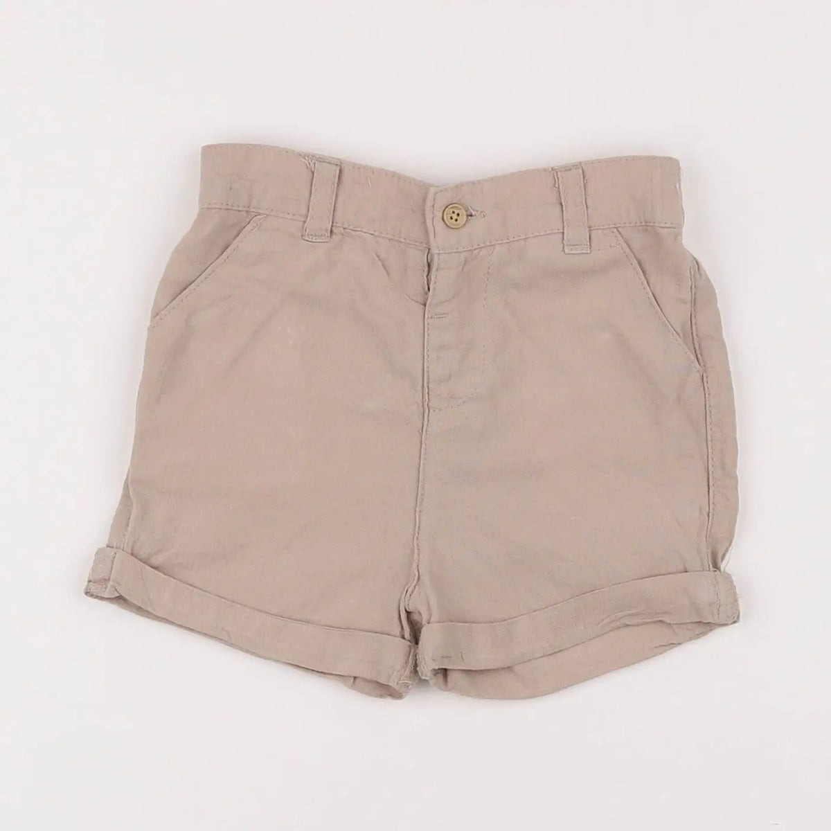 Vertbaudet - short beige - 9 mois