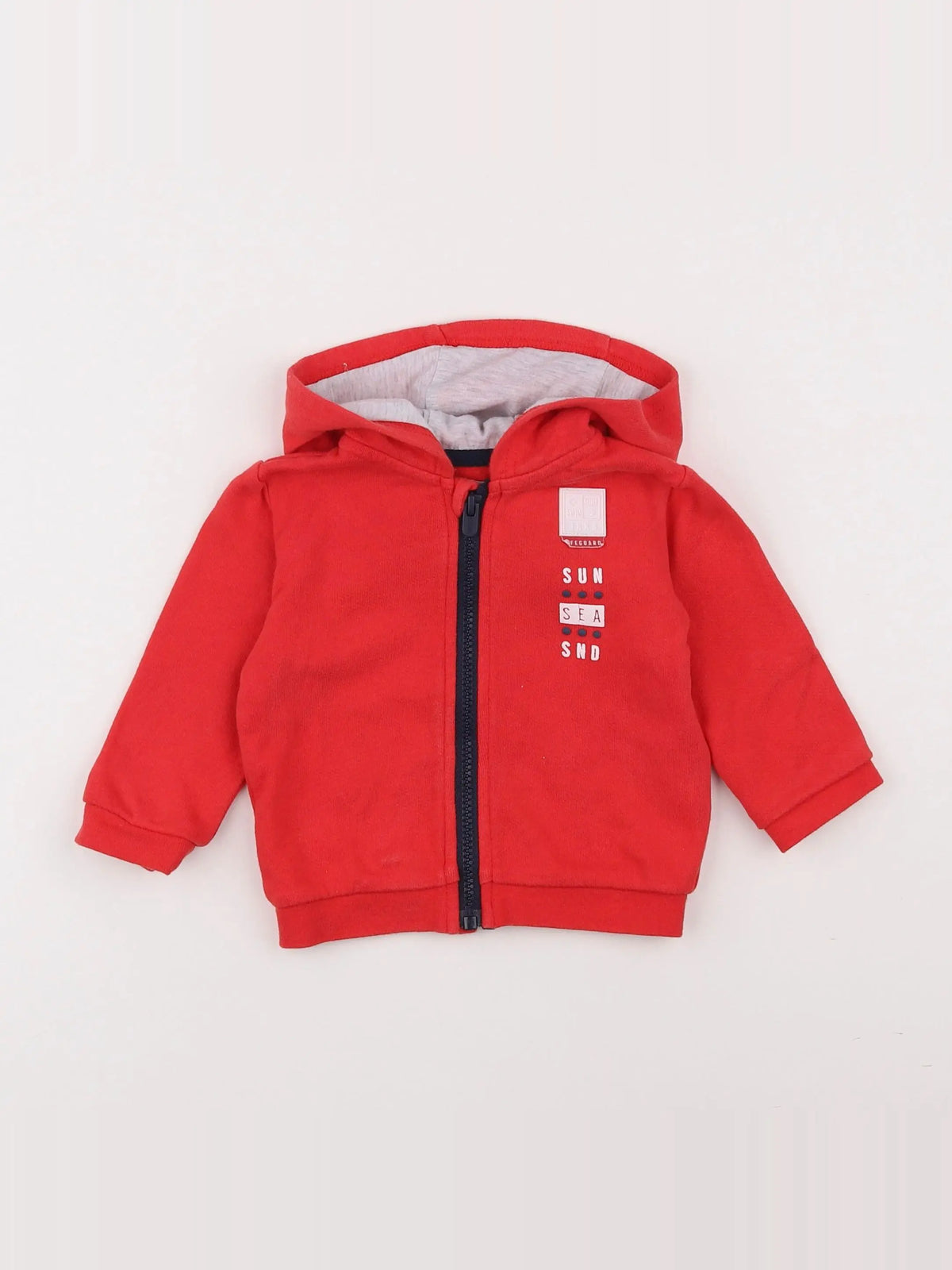 IKKS - sweat rouge - 6 mois