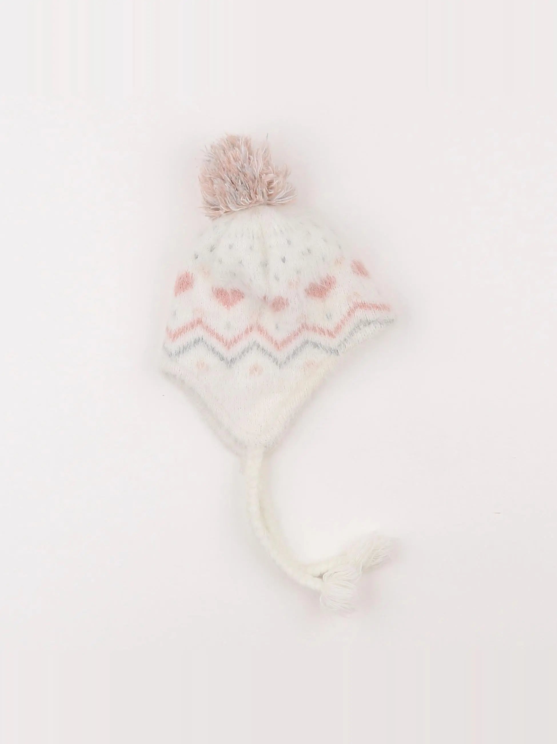 Vertbaudet - bonnet blanc - 3/6 mois