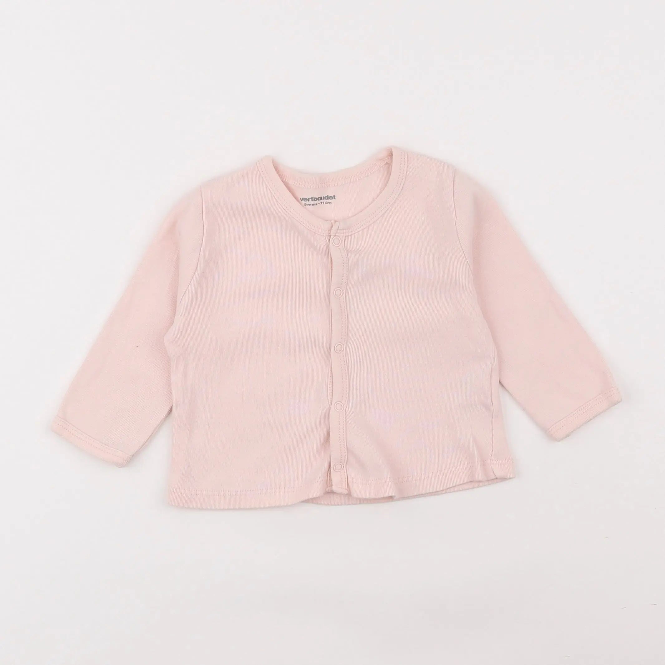 Vertbaudet - tee-shirt rose - 9 mois