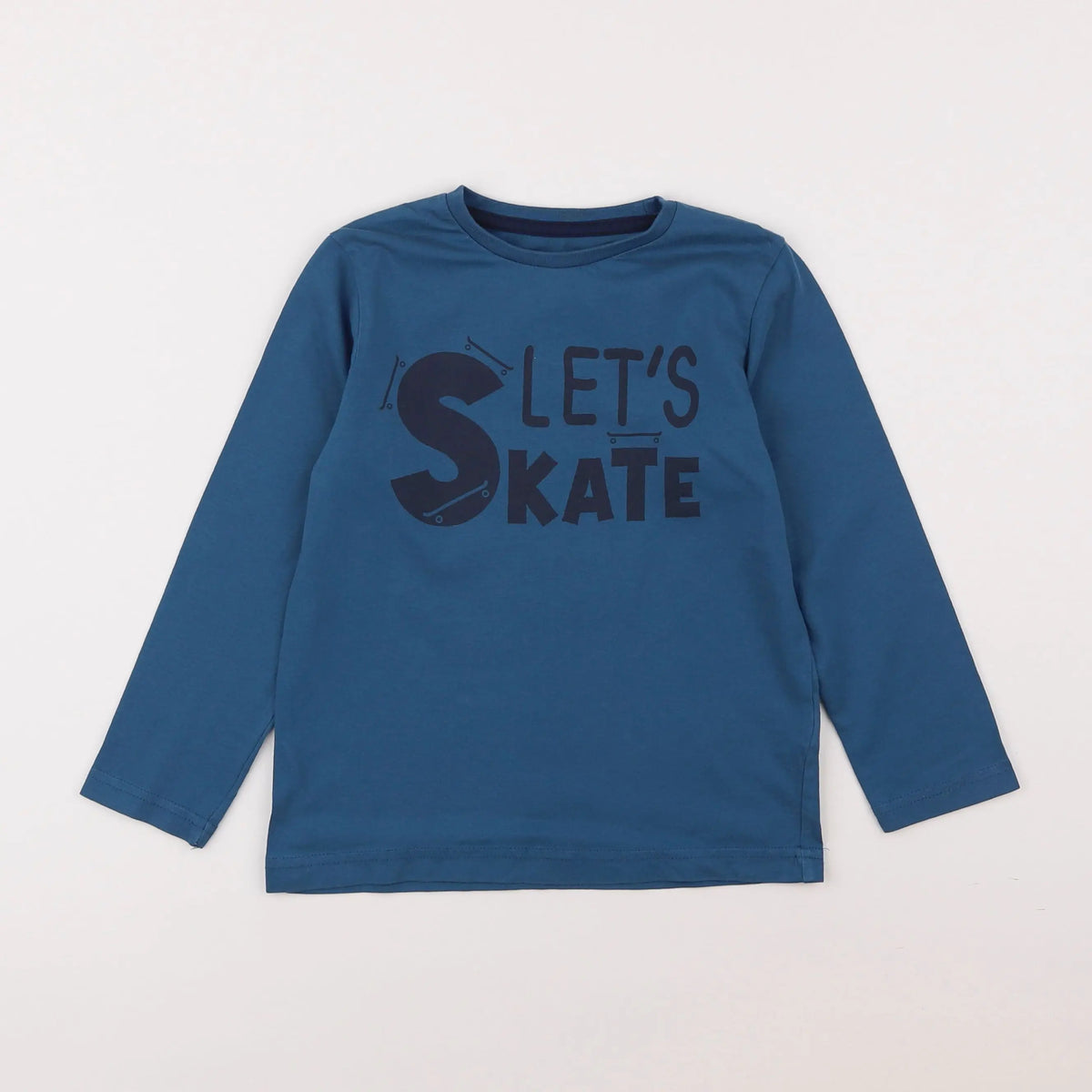 Vertbaudet - tee-shirt bleu - 6 ans
