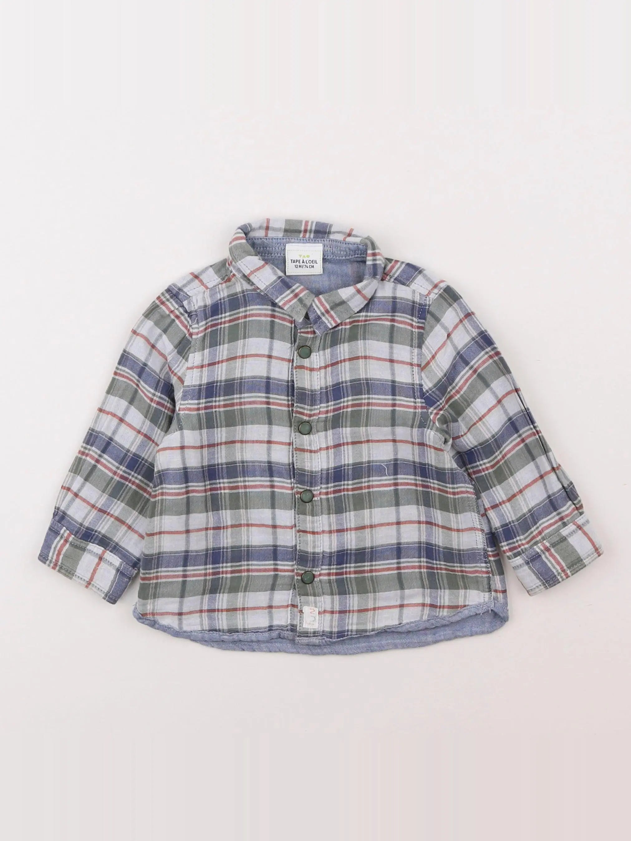Tape à l'oeil - chemise multicolore - 12 mois
