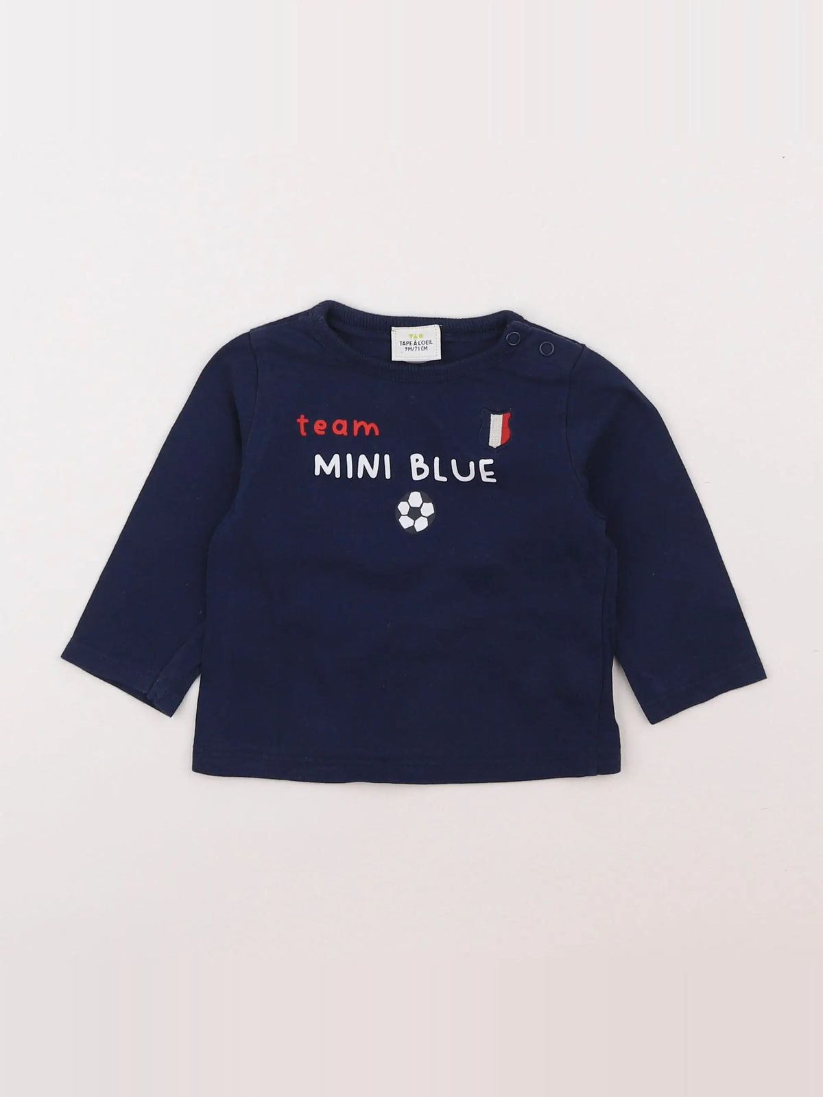Tape à l'oeil - tee-shirt bleu - 9 mois