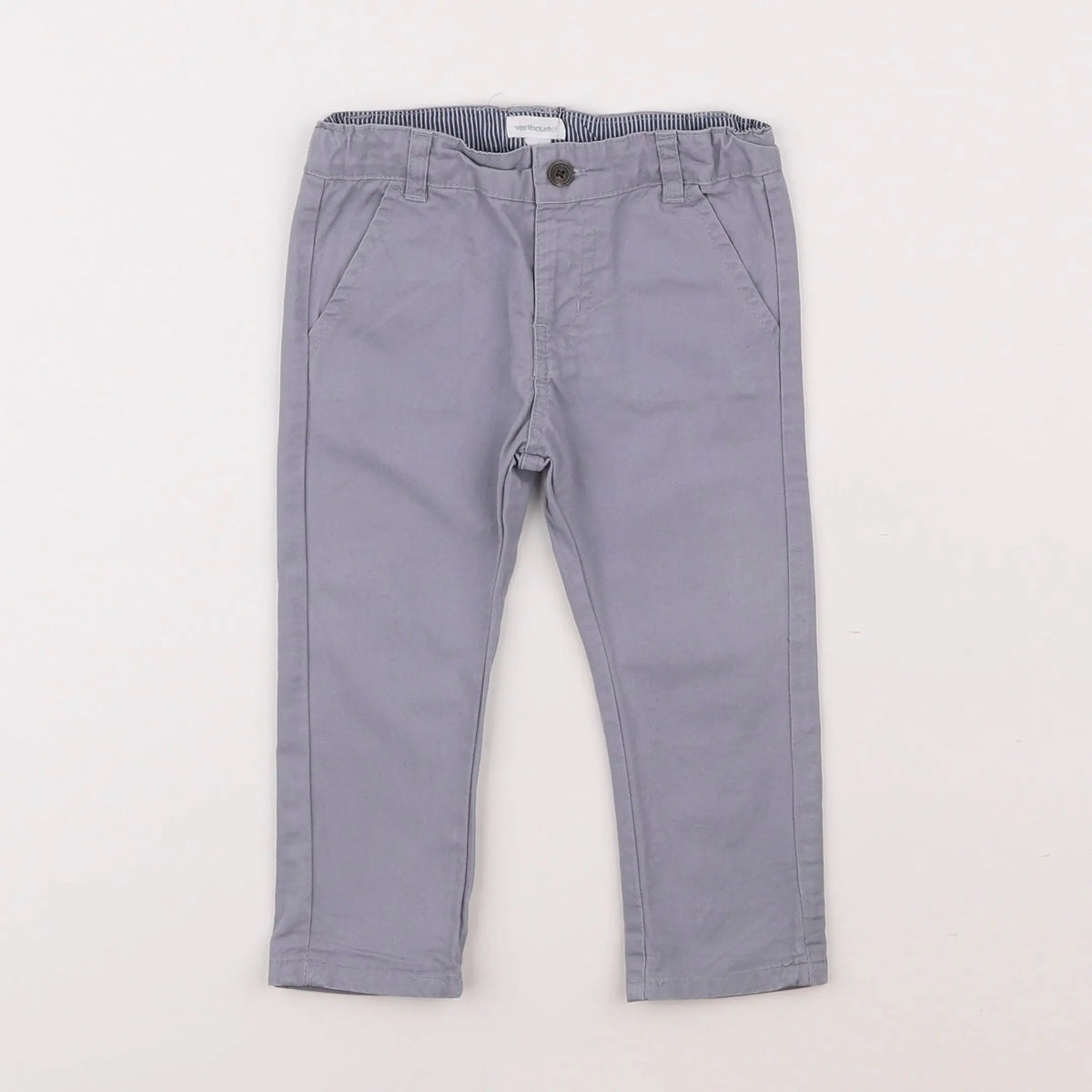 Vertbaudet - pantalon gris - 12 mois