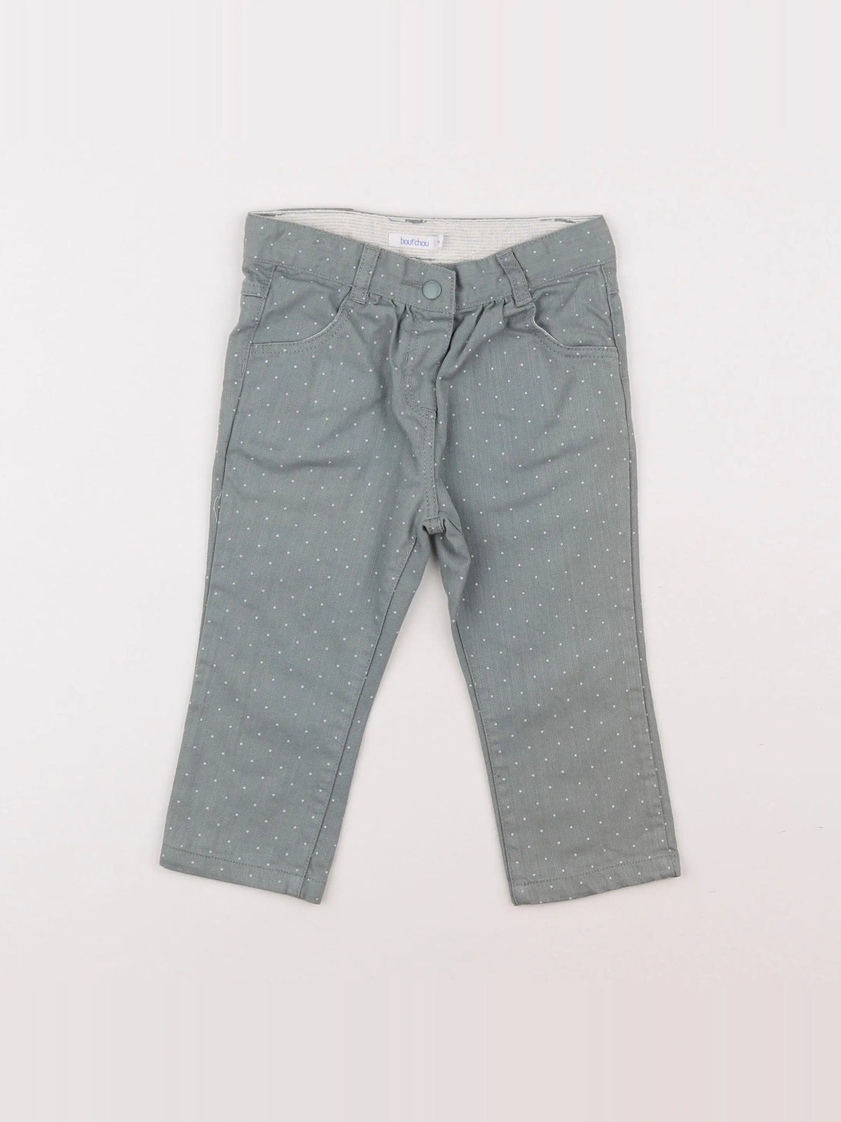 Boutchou - pantalon vert - 12 mois