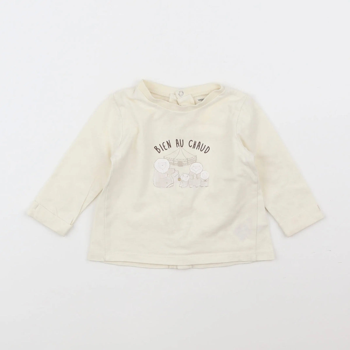Vertbaudet - tee-shirt jaune - 6 mois
