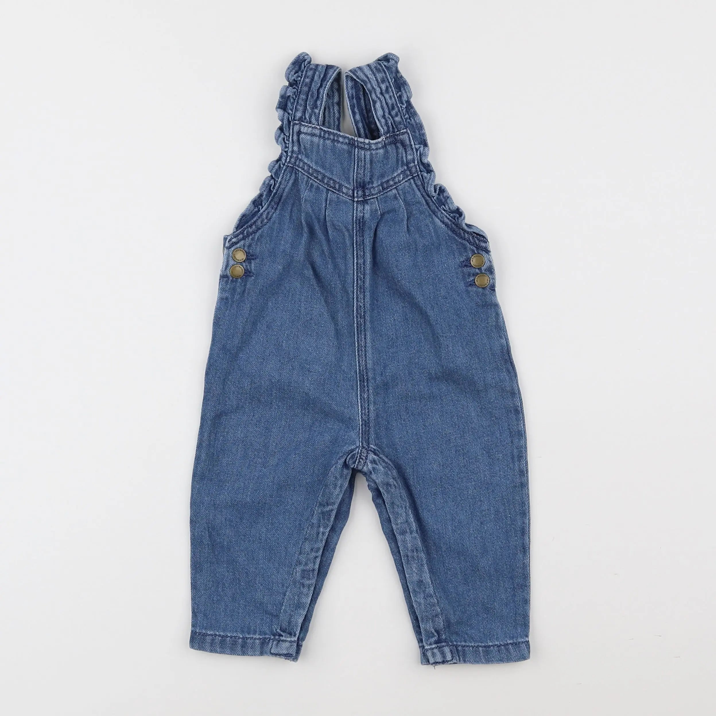 Vertbaudet - salopette bleu - 6 mois