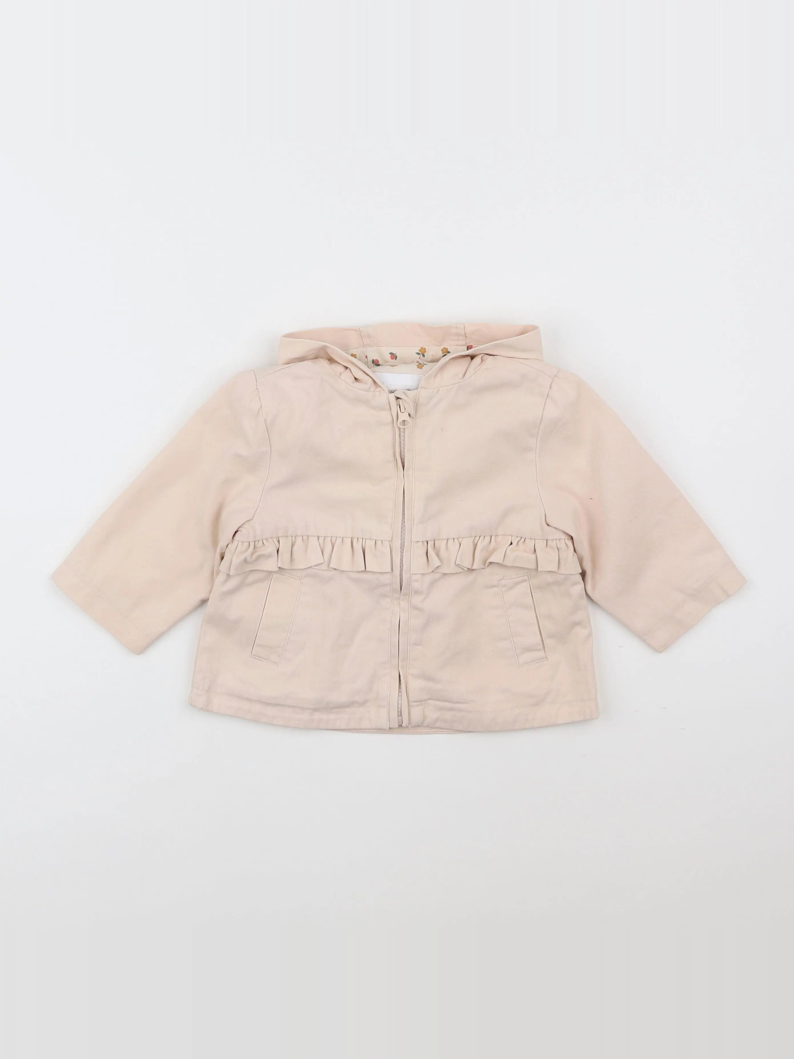 Vertbaudet - veste beige - 12 mois