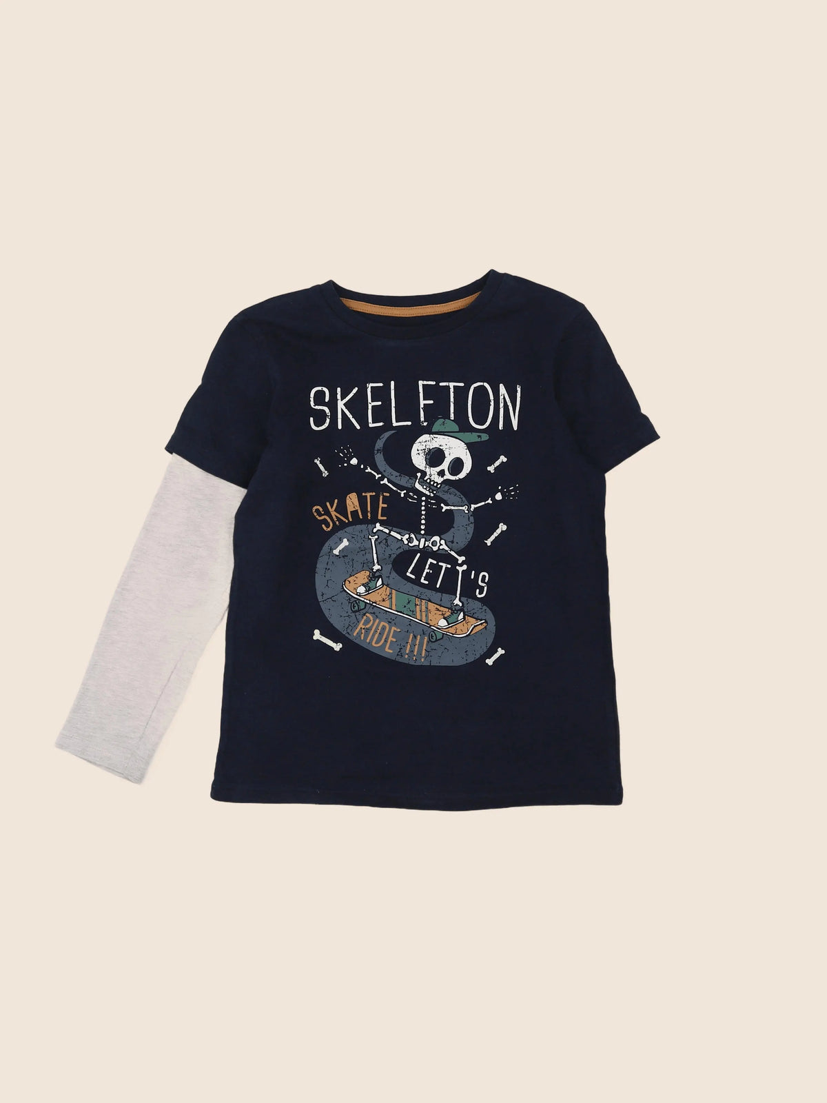Vertbaudet - tee-shirt bleu - 8 ans