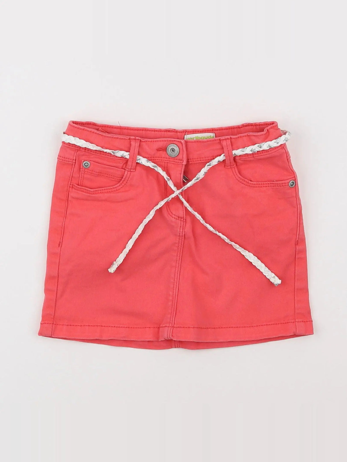 Vertbaudet - jupe rouge - 5 ans