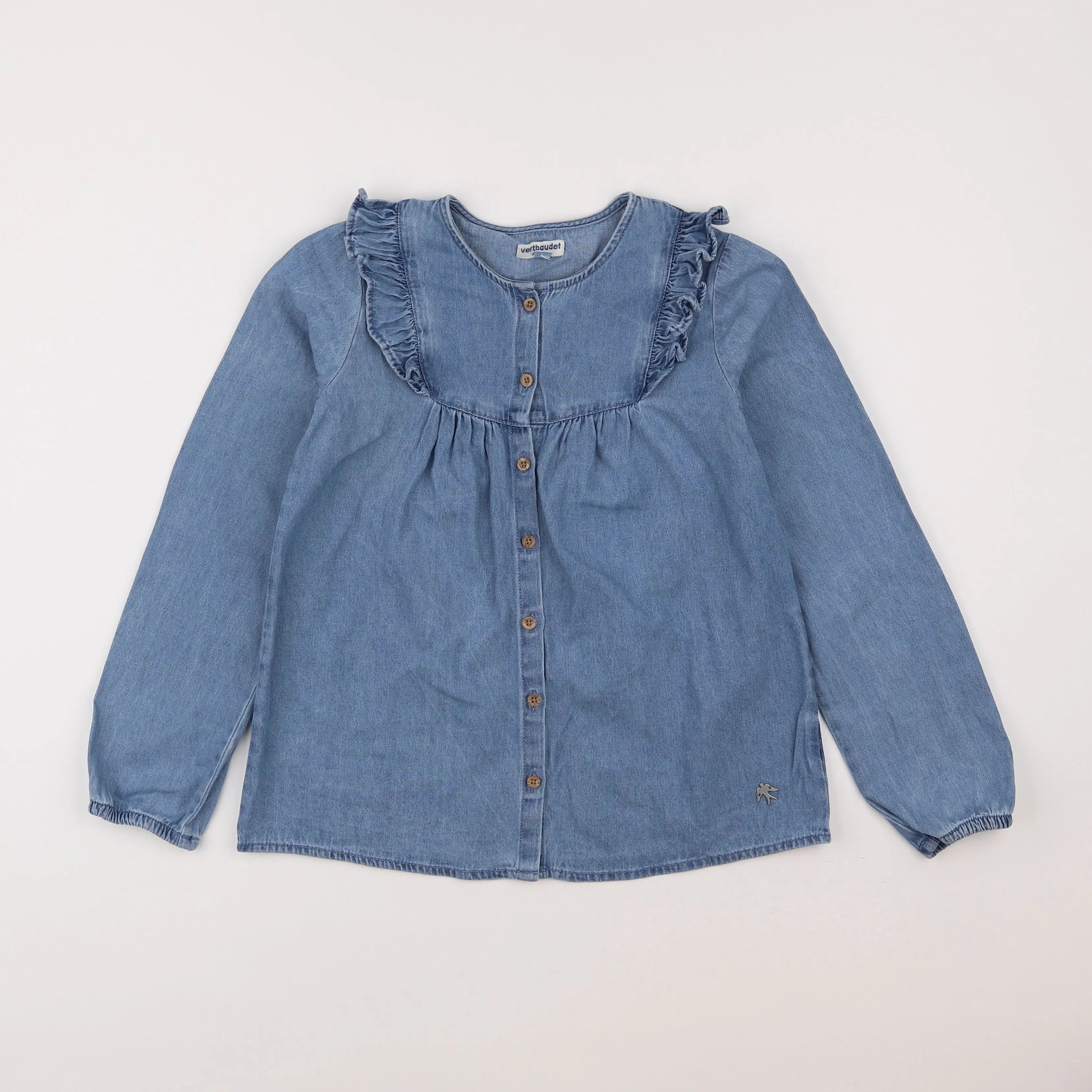 Vertbaudet - blouse bleu - 10 ans