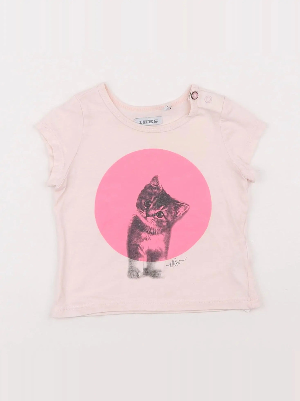 IKKS - tee-shirt rose - 6 mois