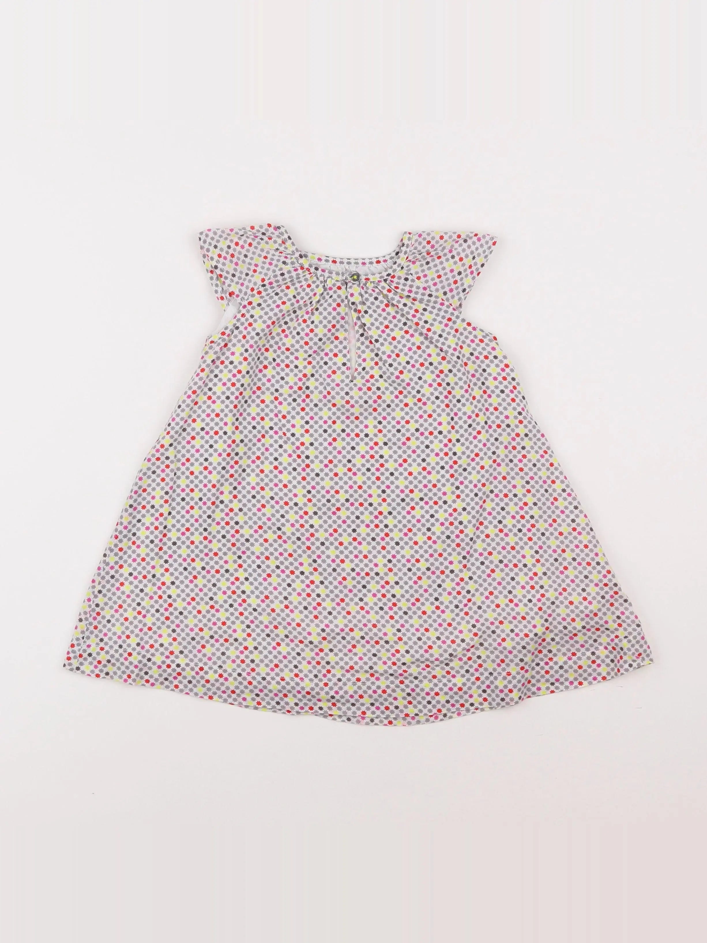 Boutchou - robe multicolore - 9 mois