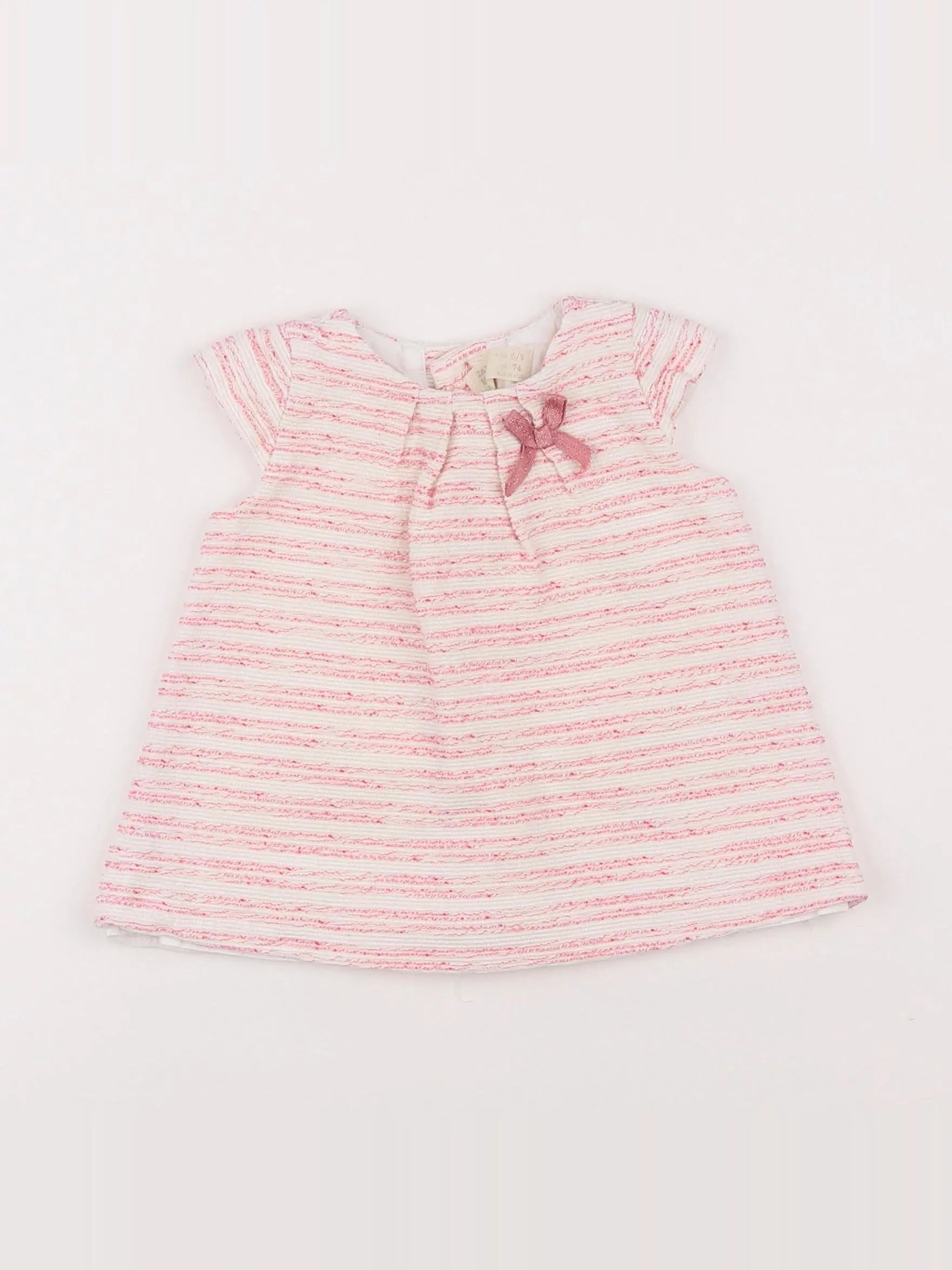 Zara - robe rose - 6/9 mois