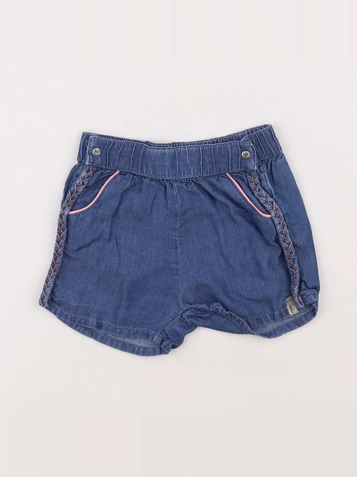 IKKS - short bleu - 12 mois