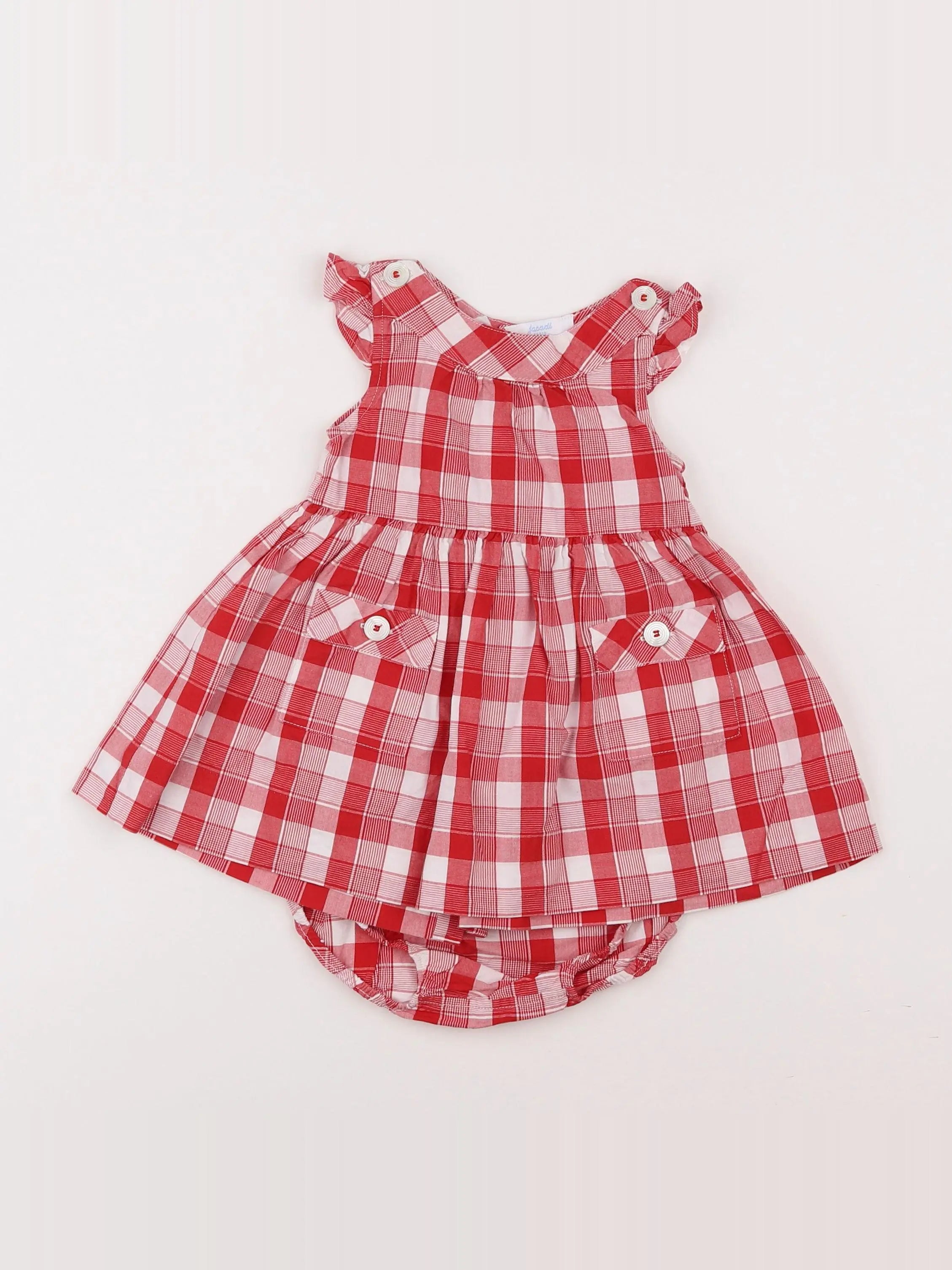 Jacadi - robe rouge - 6 mois