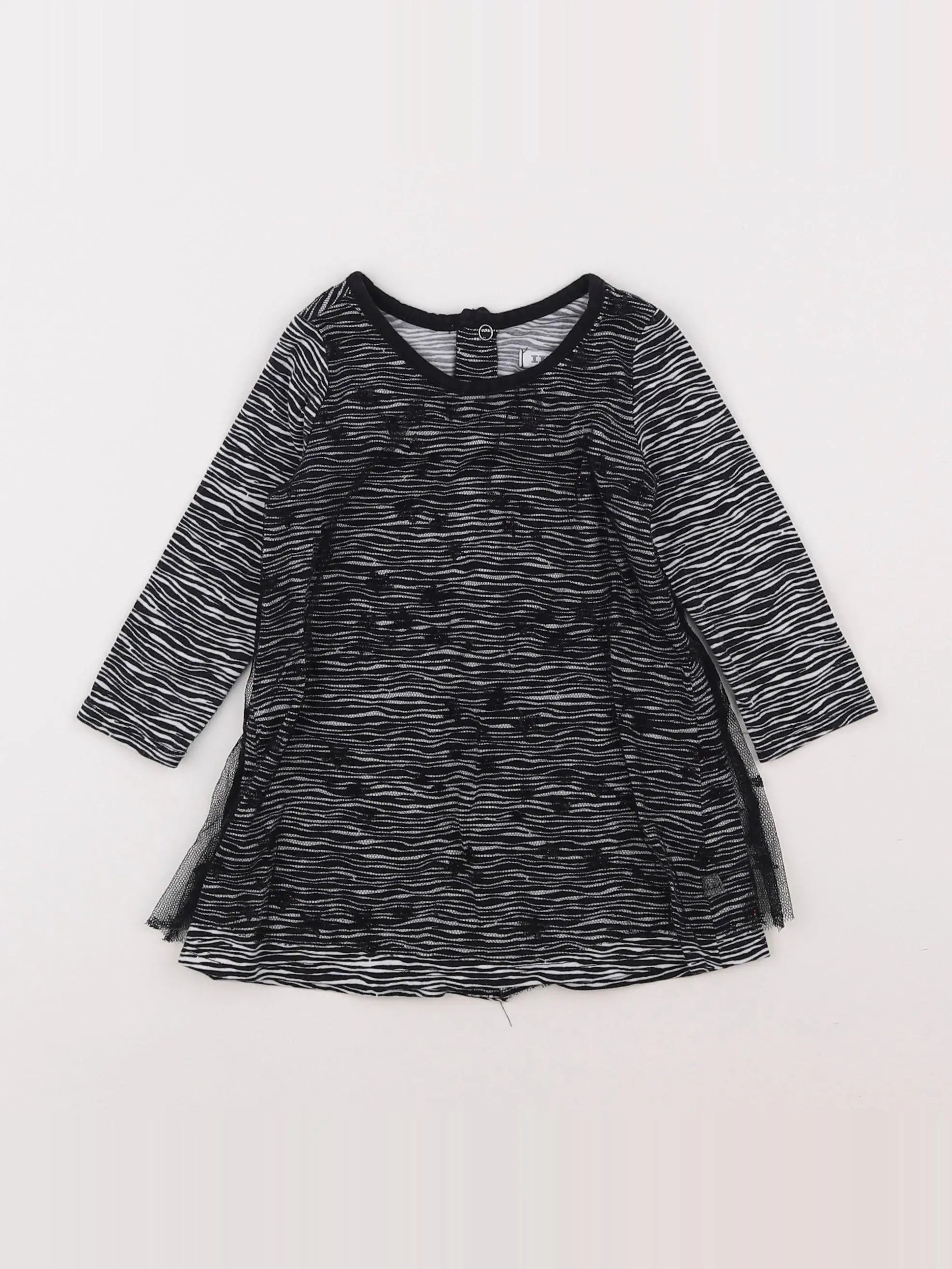 IKKS - robe noir - 6 mois