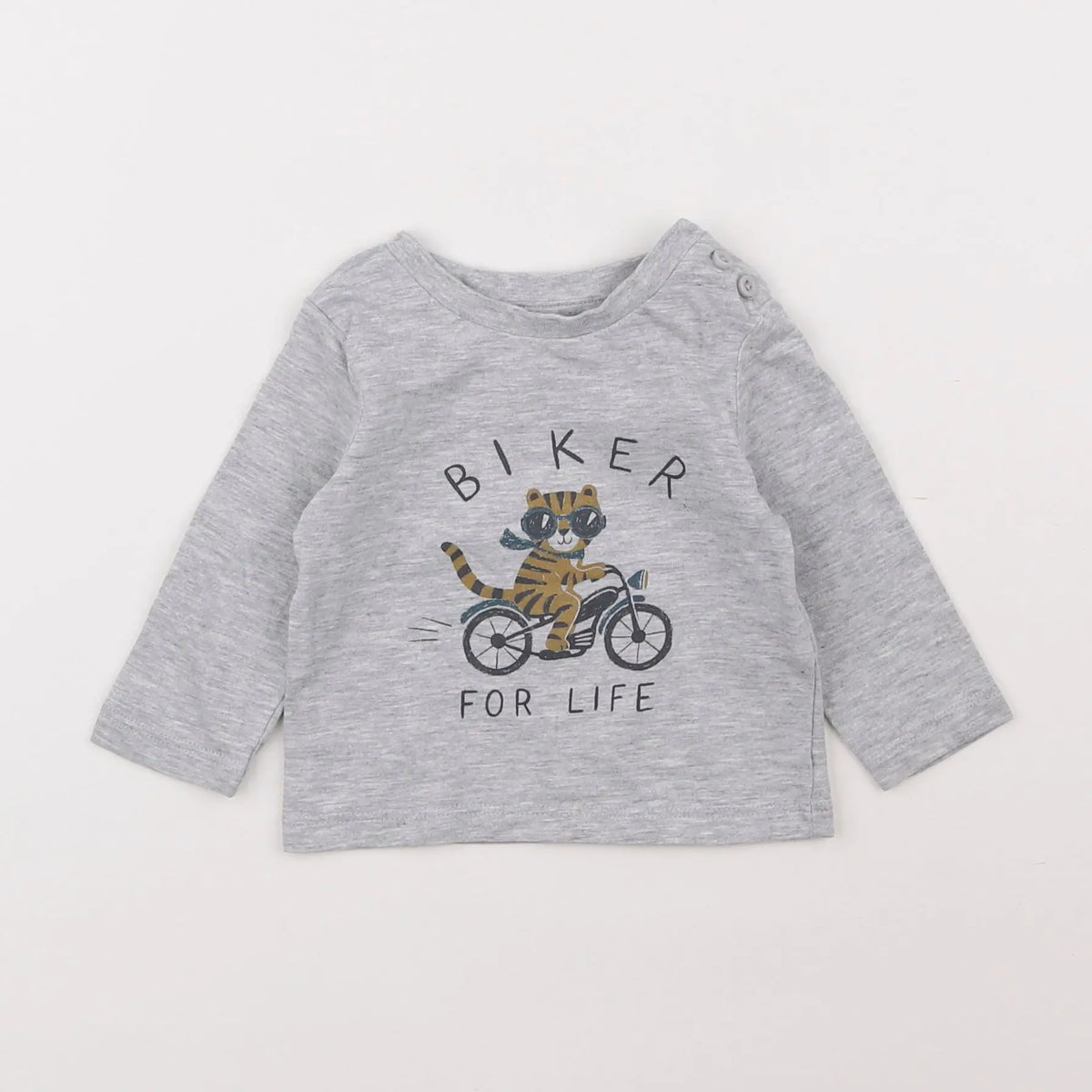 Vertbaudet - tee-shirt gris - 3 mois