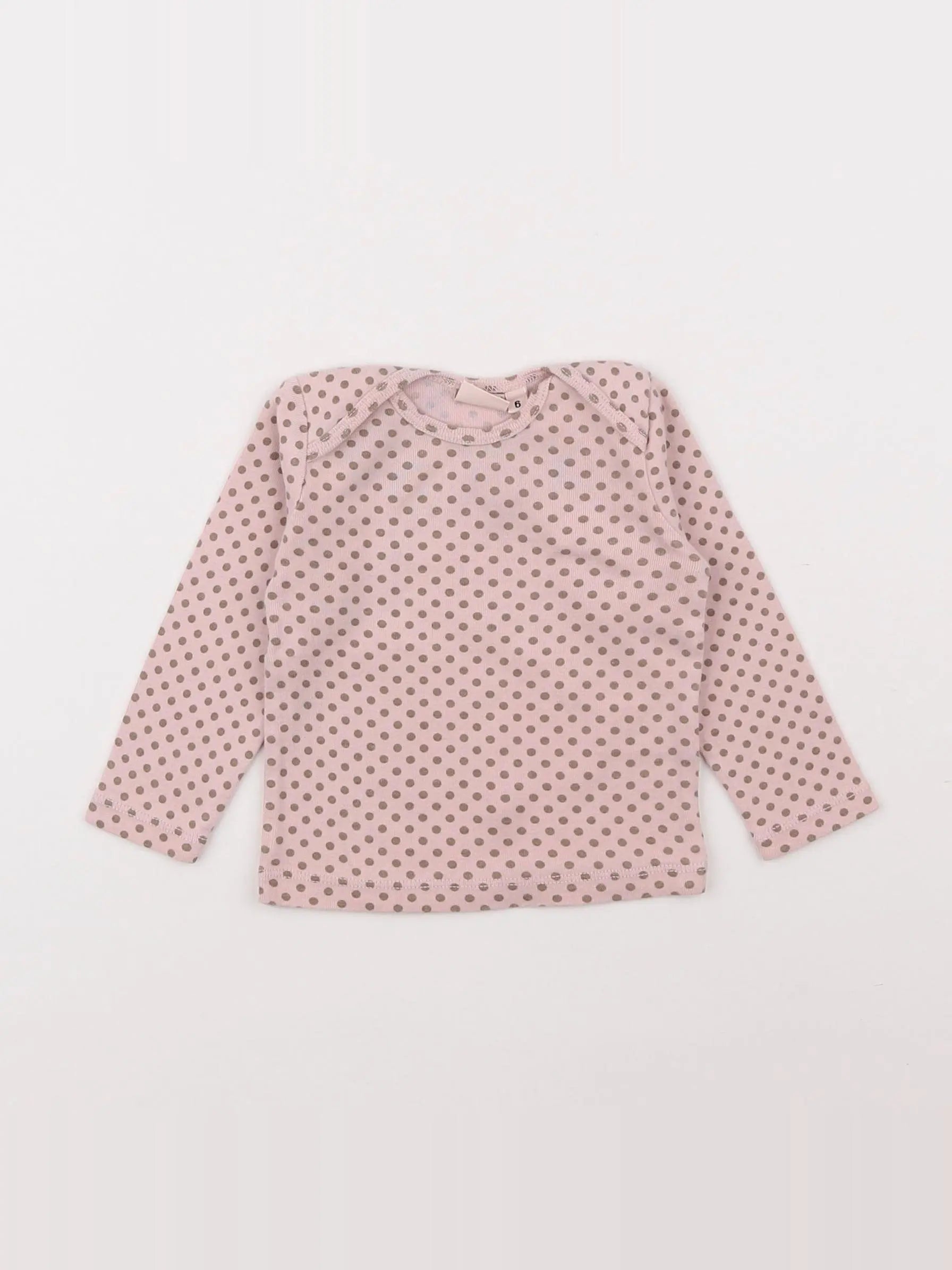 Bonton - tee-shirt rose - 6 mois