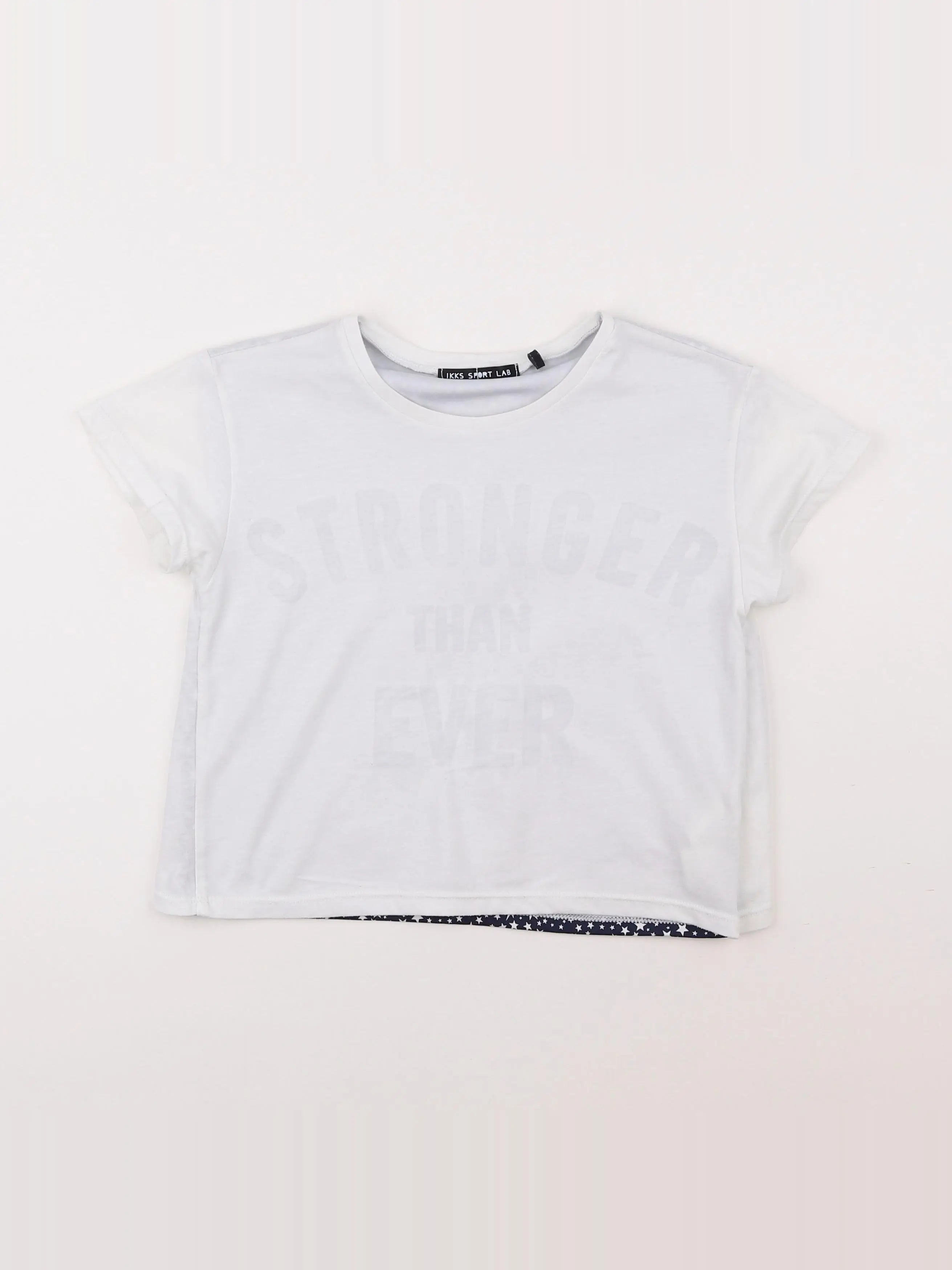 IKKS - tee-shirt blanc - 10 ans