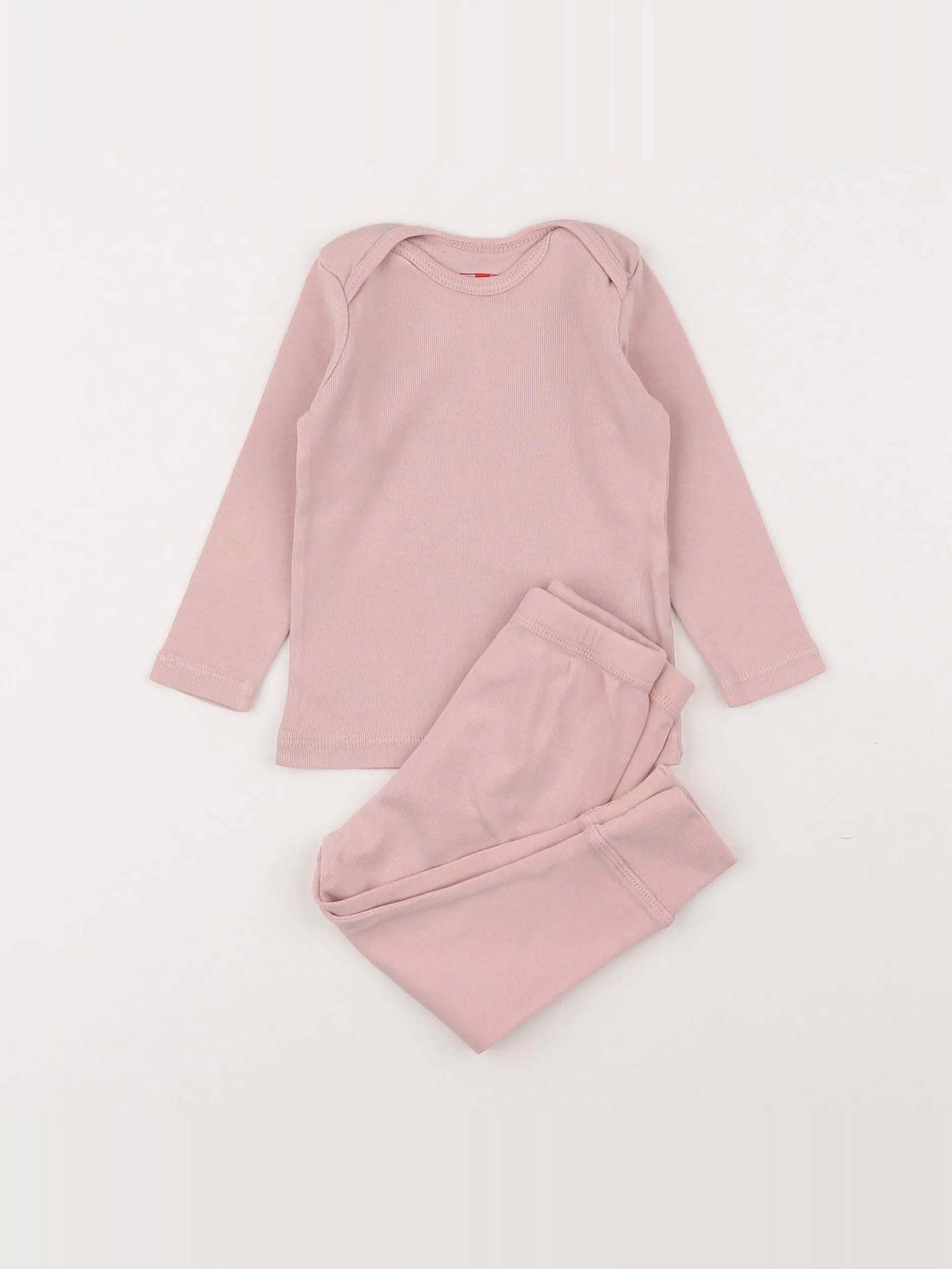Bonton - pyjama coton rose - 6 mois