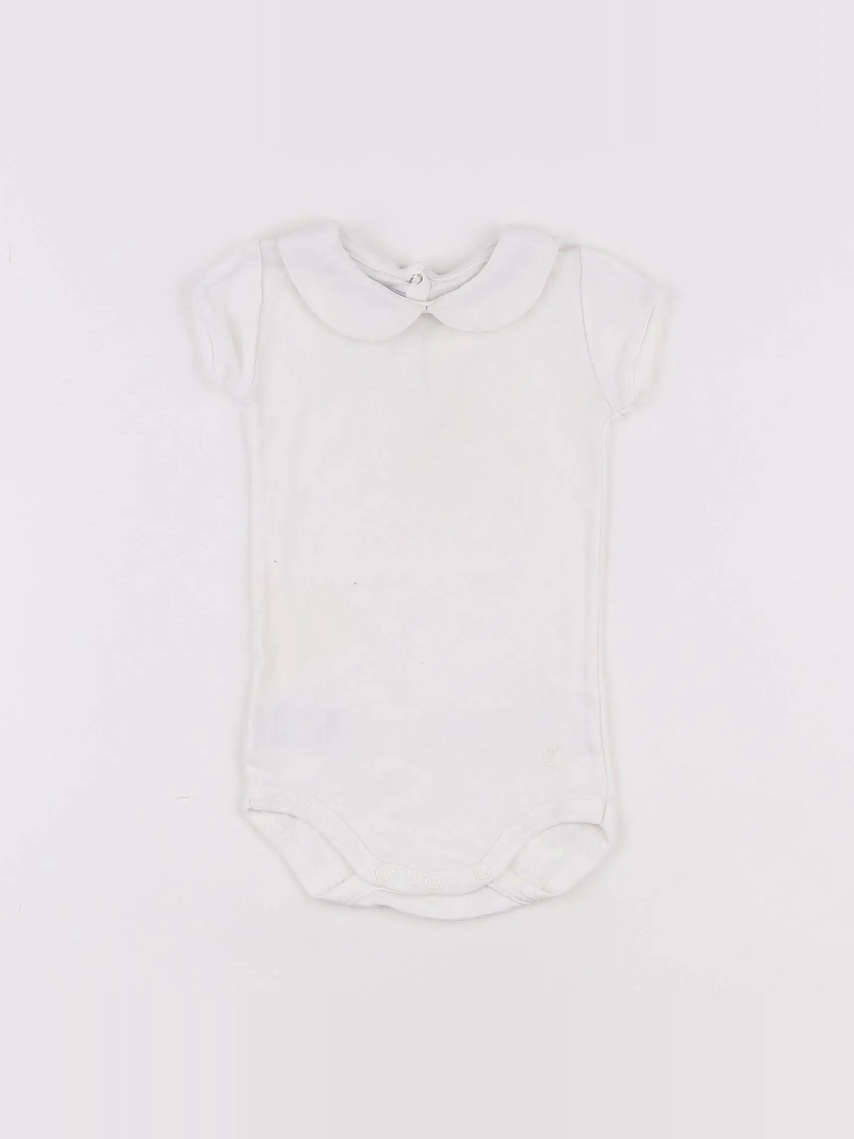Petit Bateau - body à col beige - 3 mois