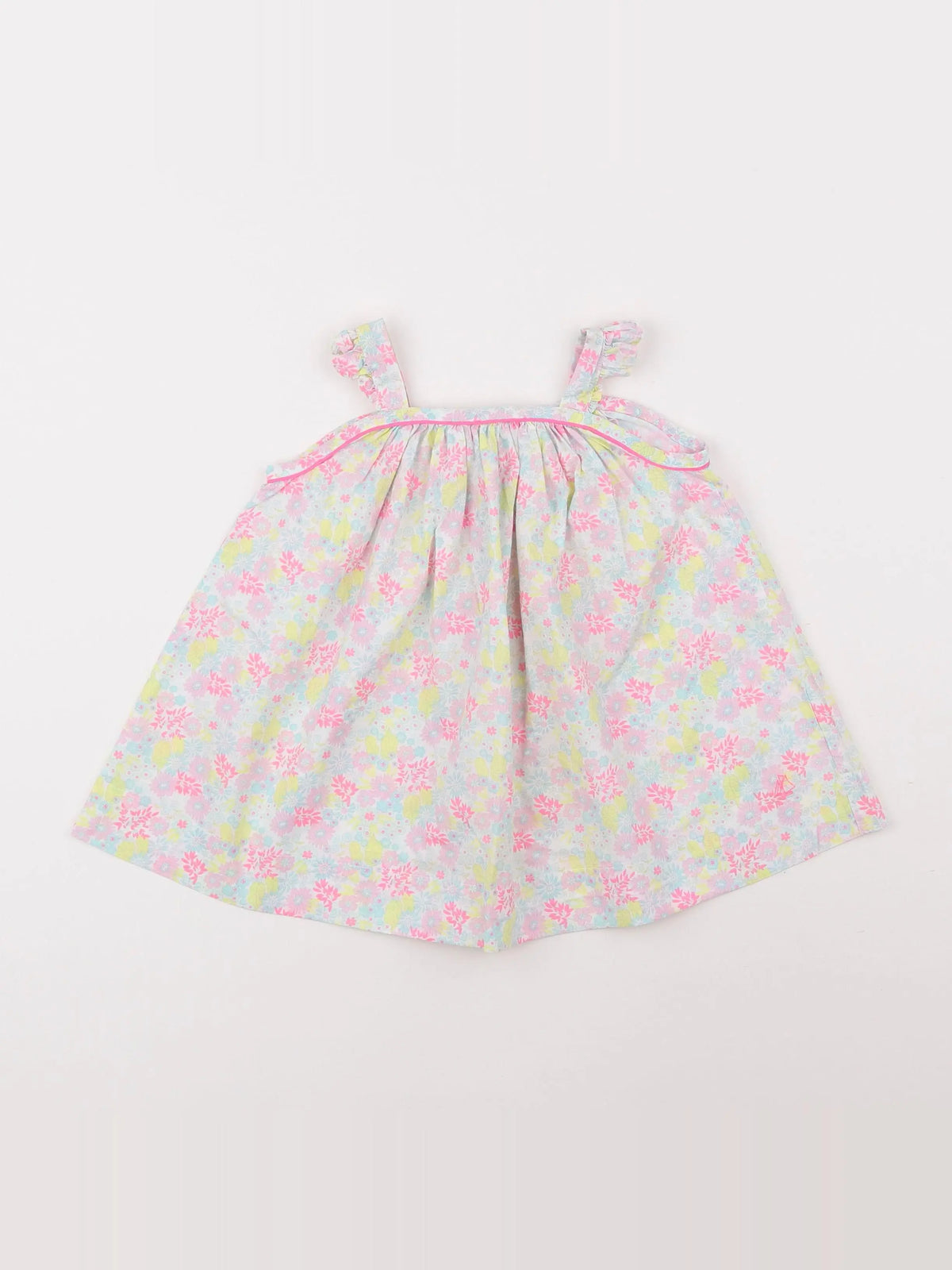 Petit Bateau - robe multicolore - 6 mois