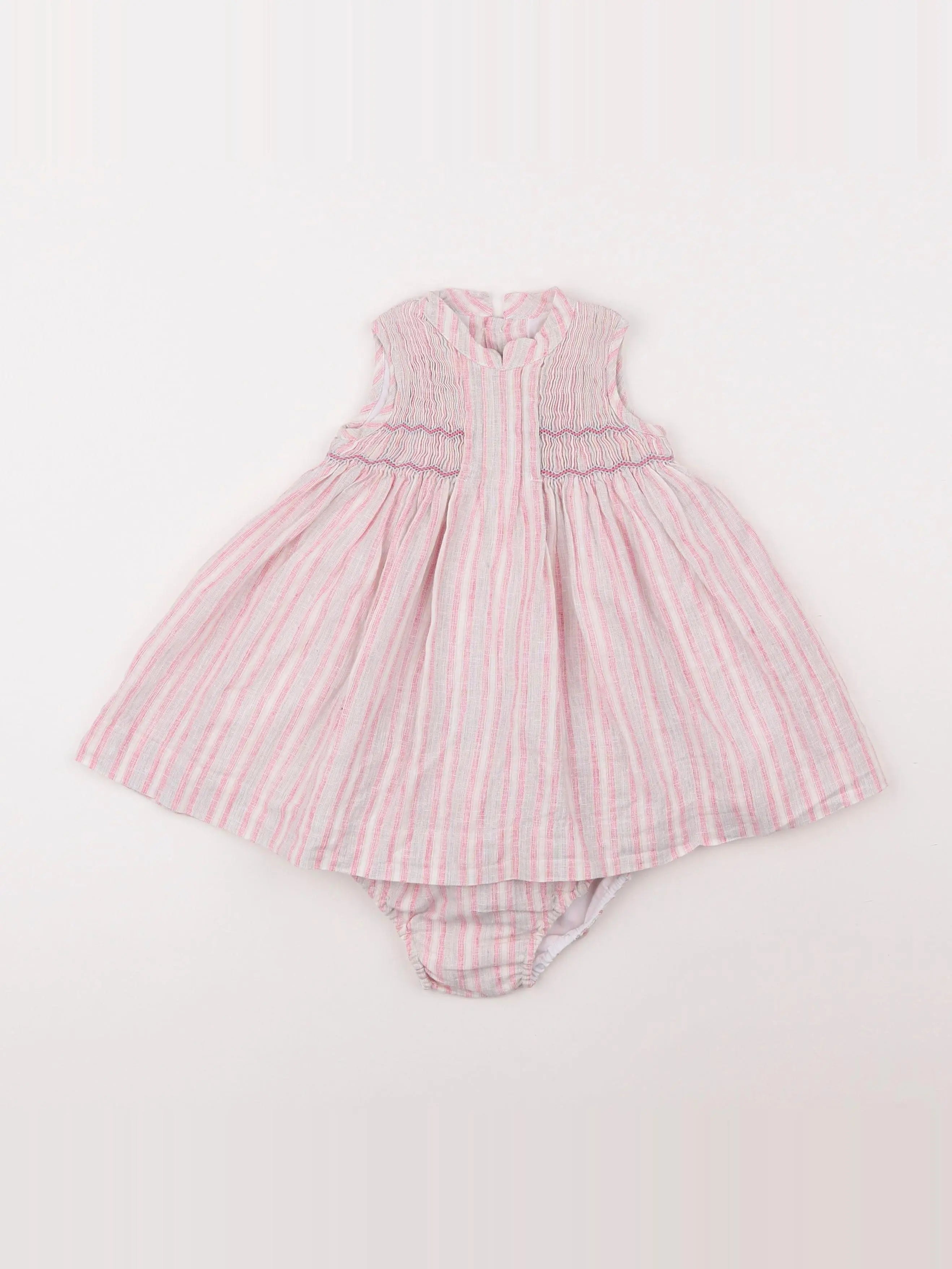 Neck & Neck - robe rose - 6 mois