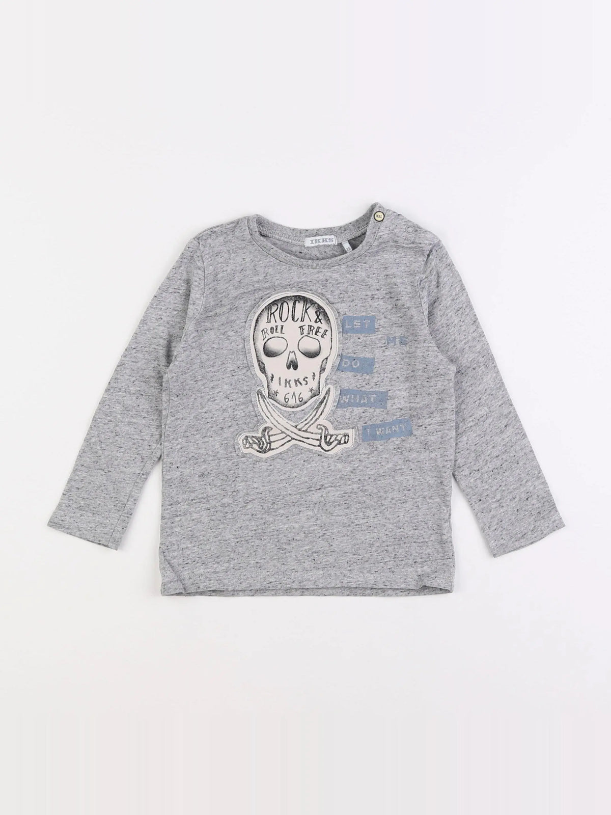 IKKS - tee-shirt gris - 2 ans