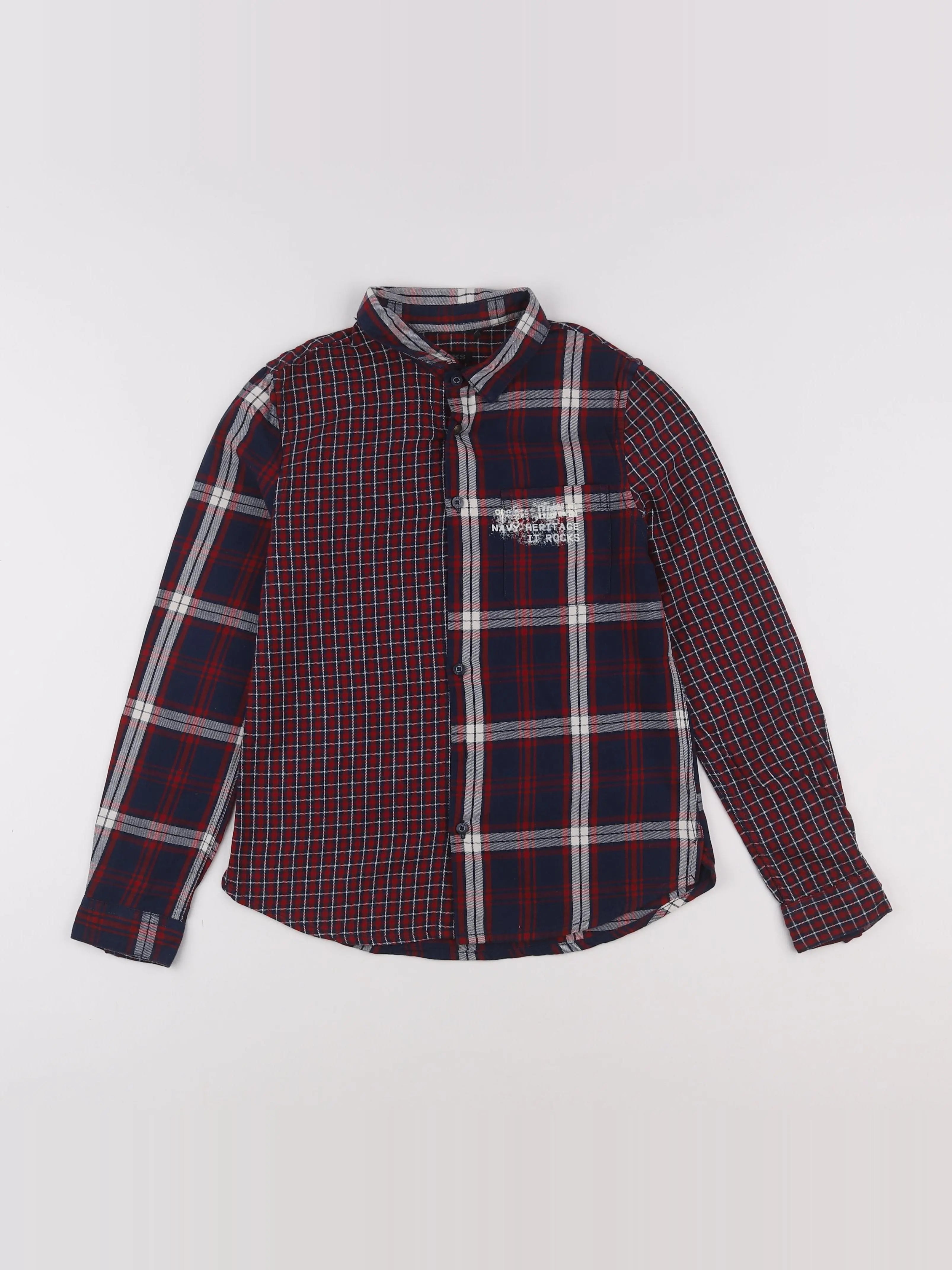 IKKS - chemise bleu - 10 ans
