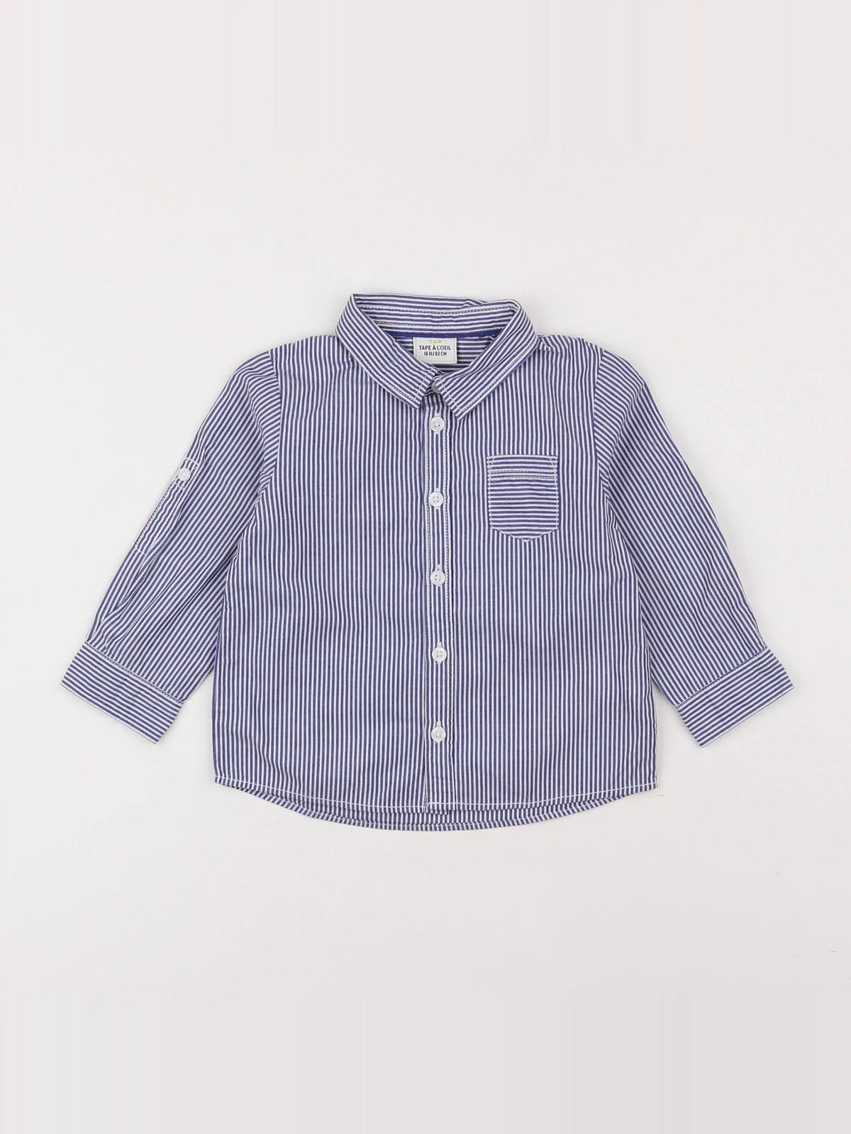 Tape à l'oeil - chemise bleu - 18 mois
