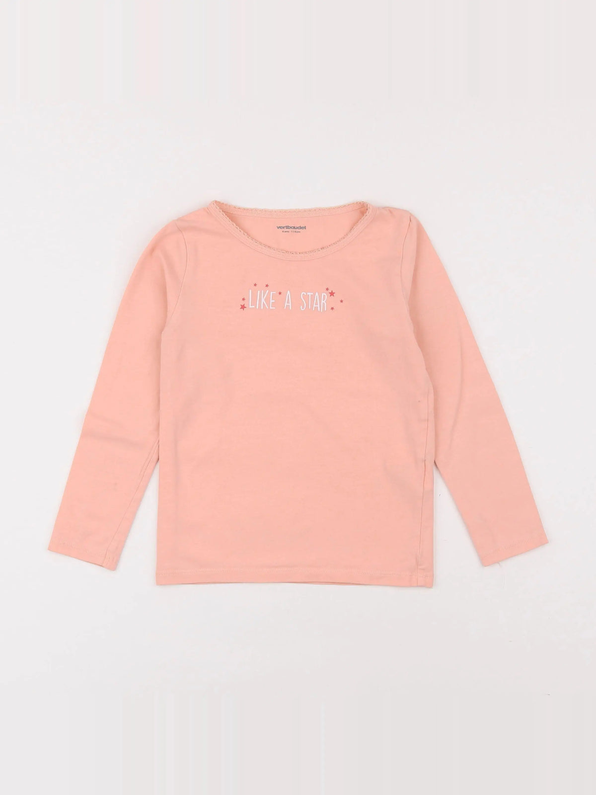 Vertbaudet - maillot de corps rose - 6 mois