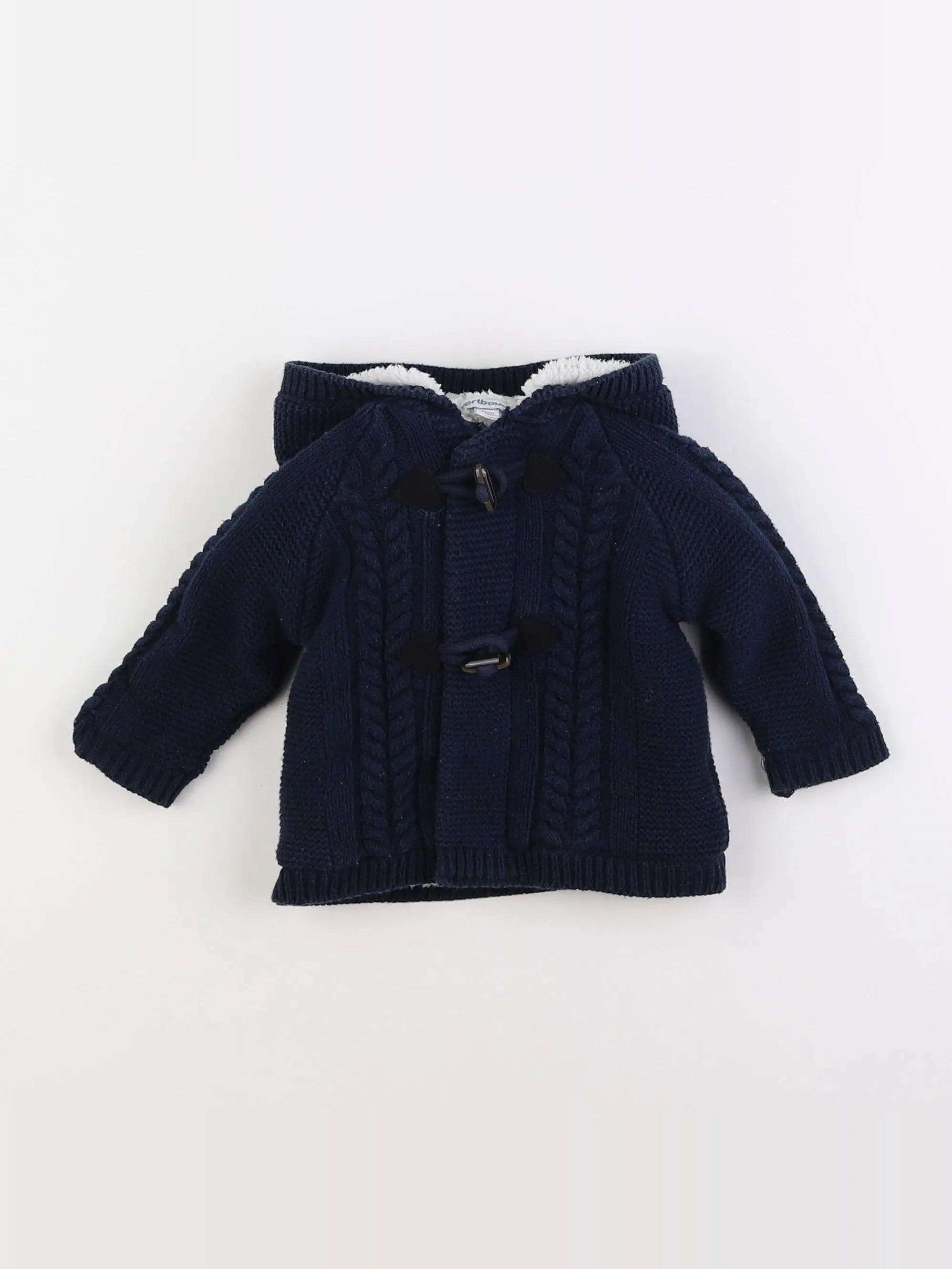 Vertbaudet - gilet bleu - 9 mois
