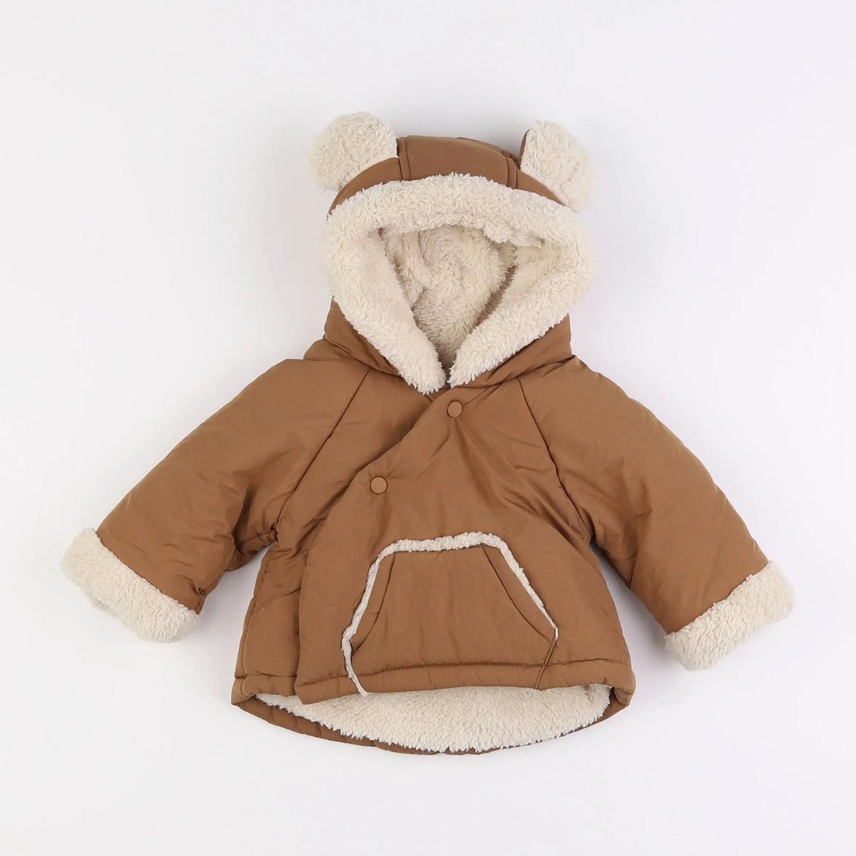 Vertbaudet - burnou beige - 3 mois