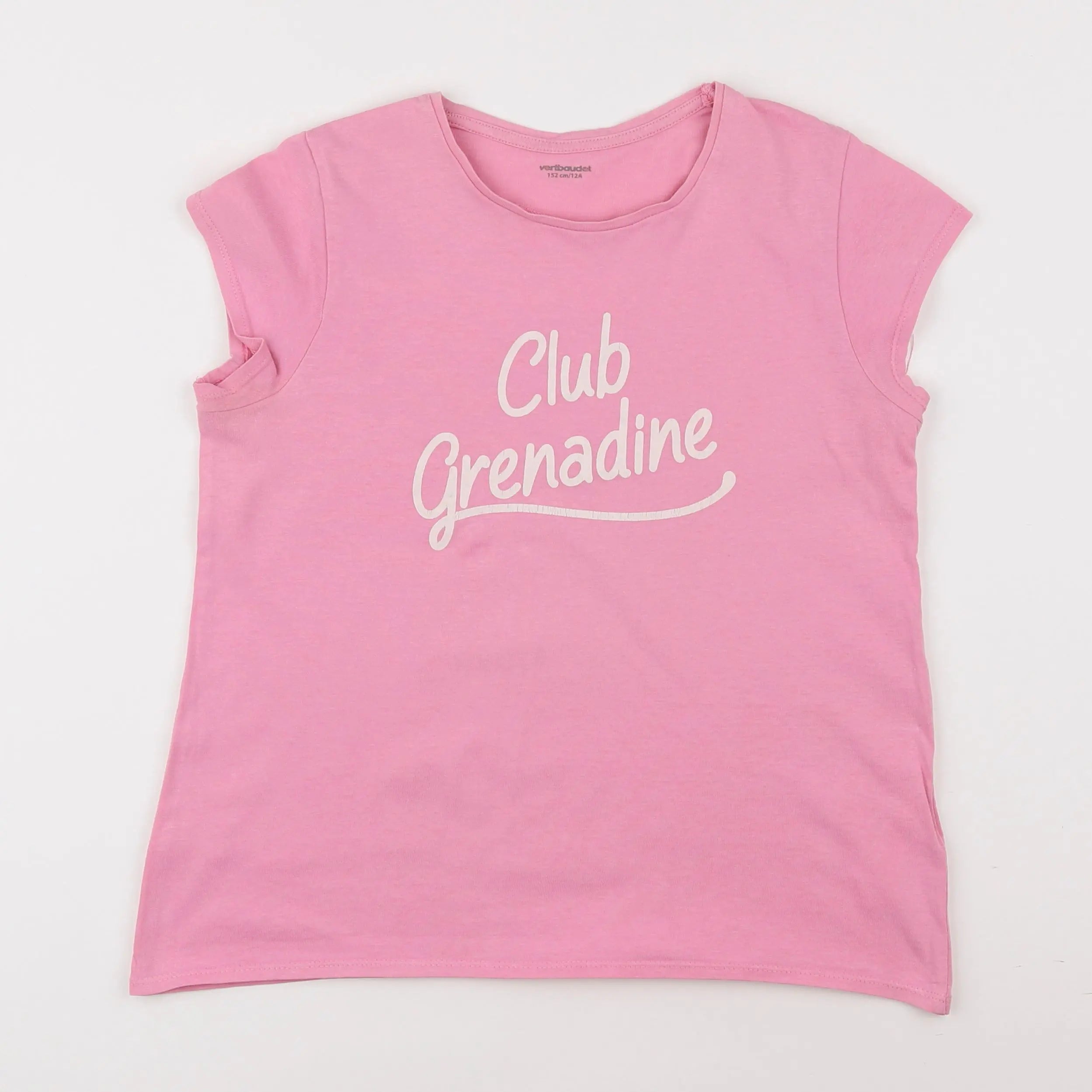 Vertbaudet - tee-shirt rose - 12 ans
