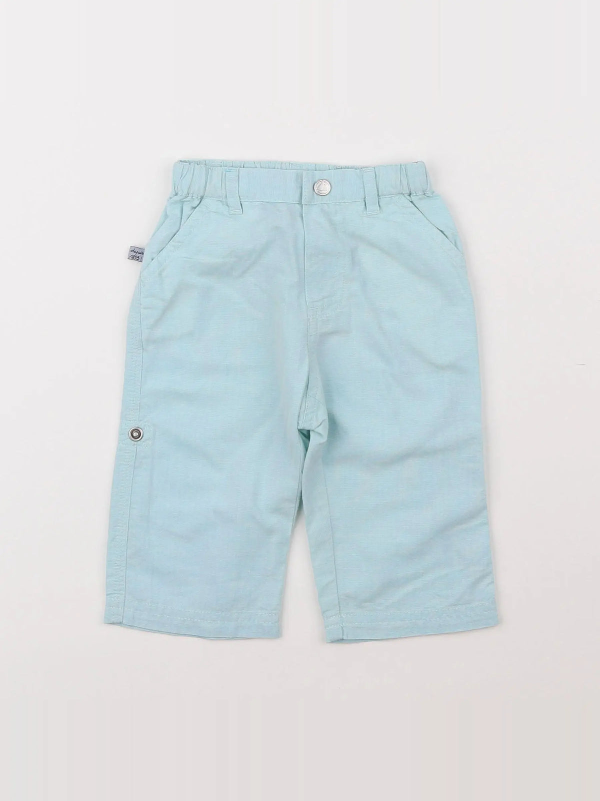 Petit Bateau - pantalon bleu - 6 mois