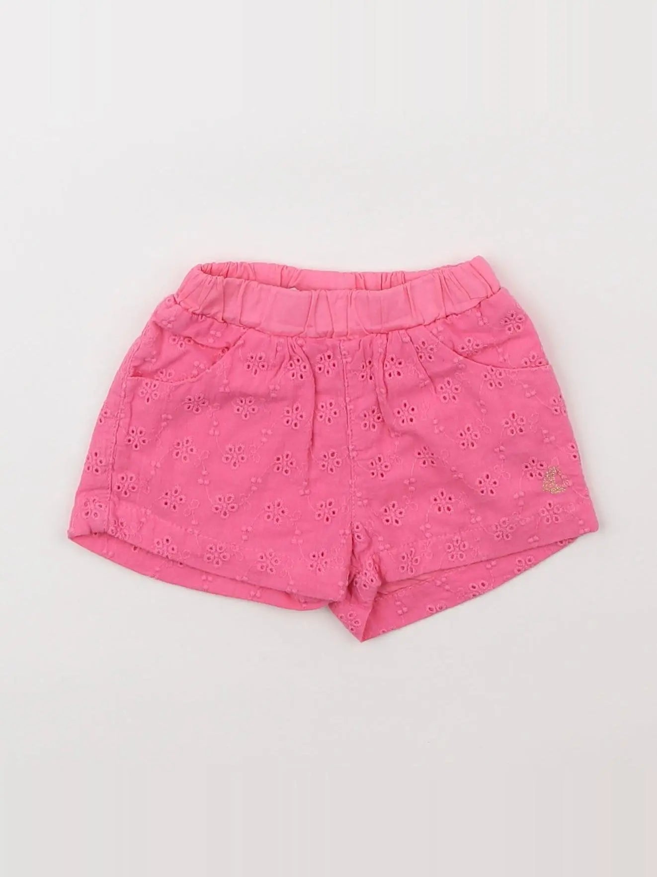 Petit Bateau - short rose - 3 mois